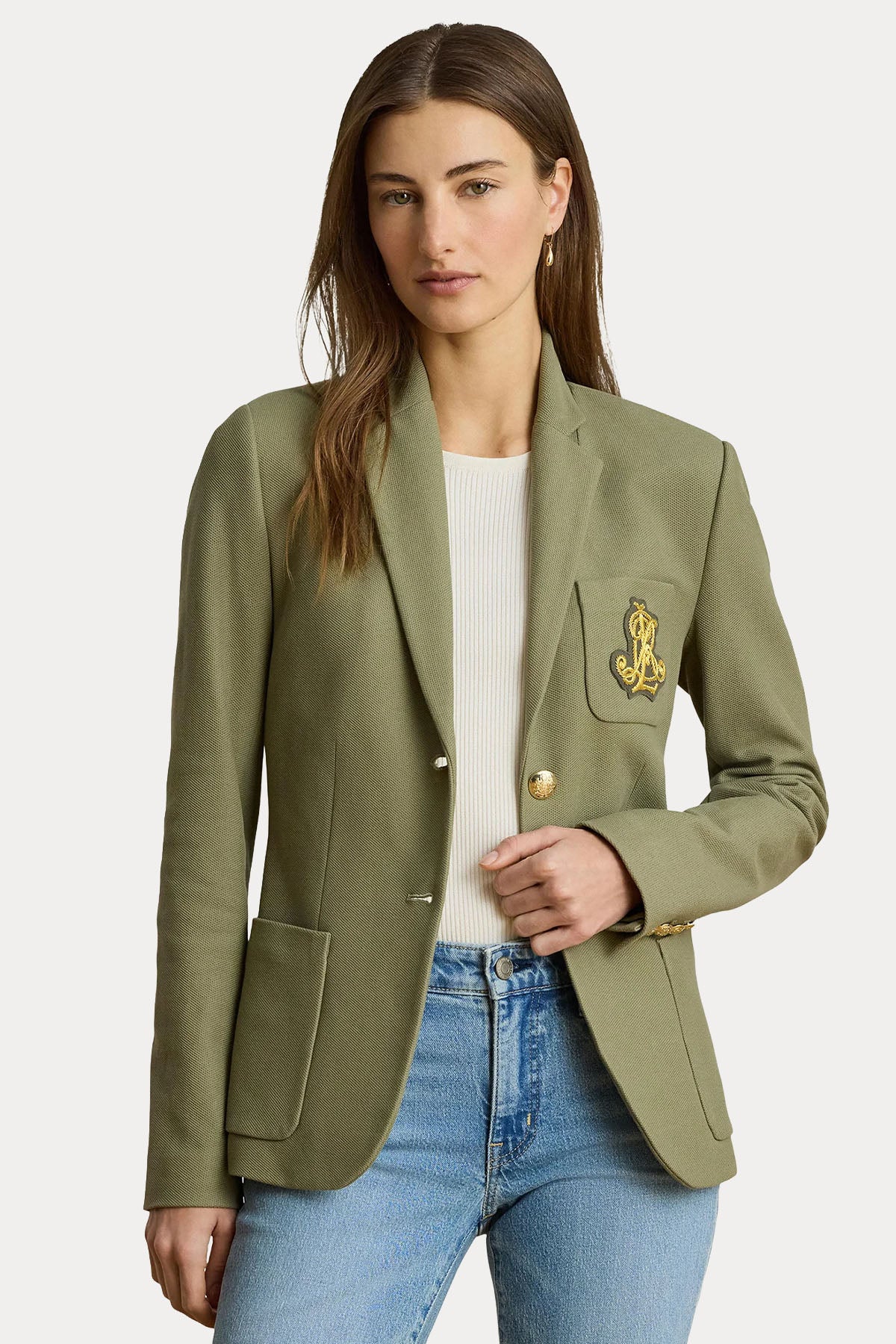 Polo Ralph Lauren Slim Fit Nakış Logolu Spor Cepli Blazer Ceket