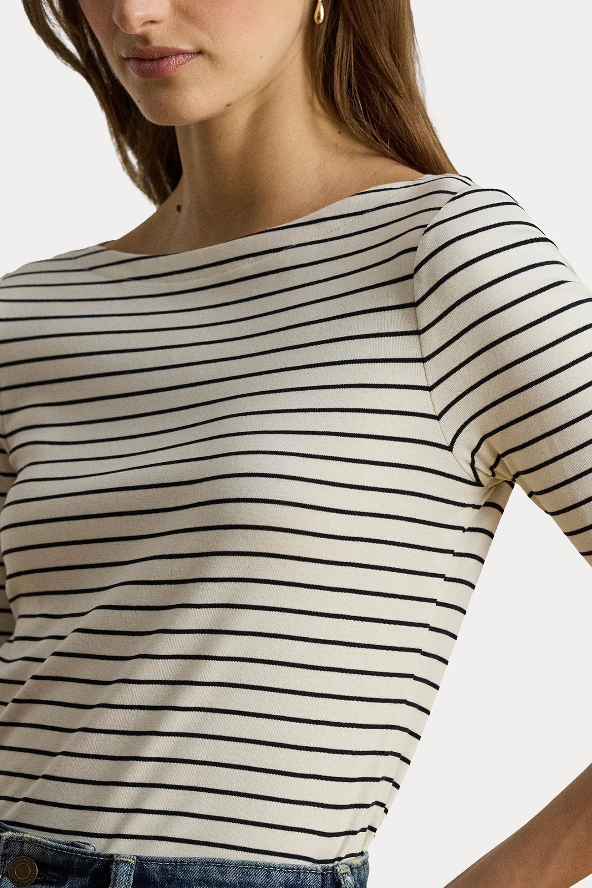 Polo Ralph Lauren Regular Fit Çizgili Streç T-shirt