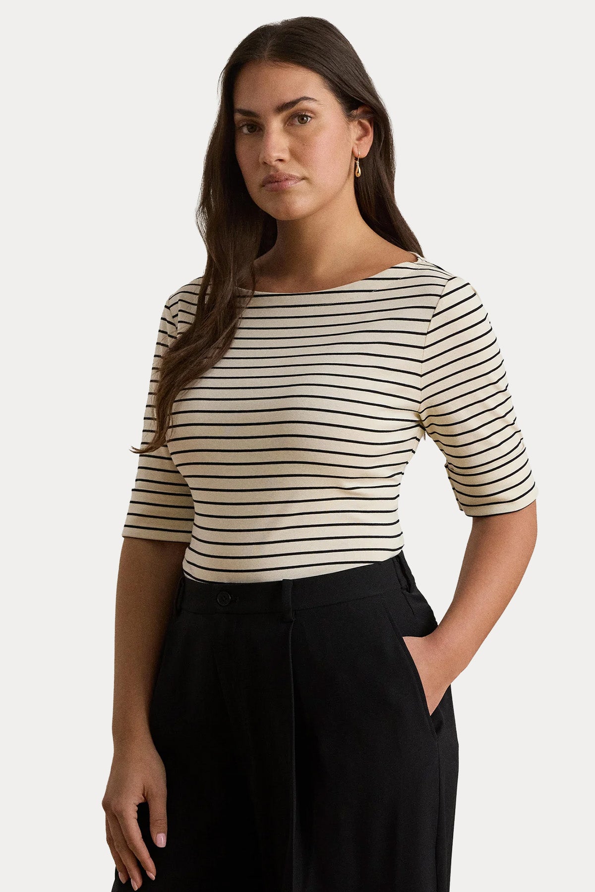 Polo Ralph Lauren Regular Fit Çizgili Streç T-shirt