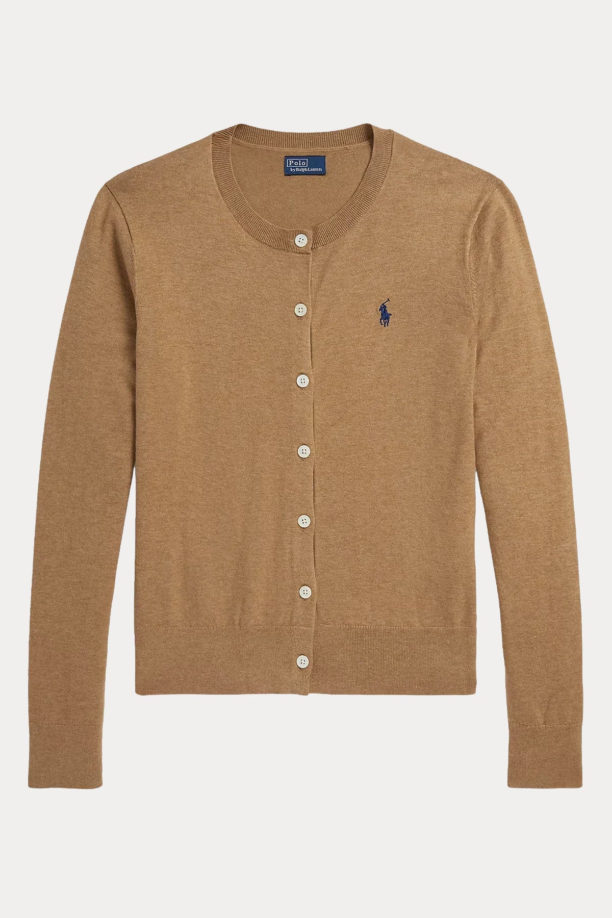 Polo Ralph Lauren Slim Fit Yuvarlak Yaka İnce Örgü Triko Ceket