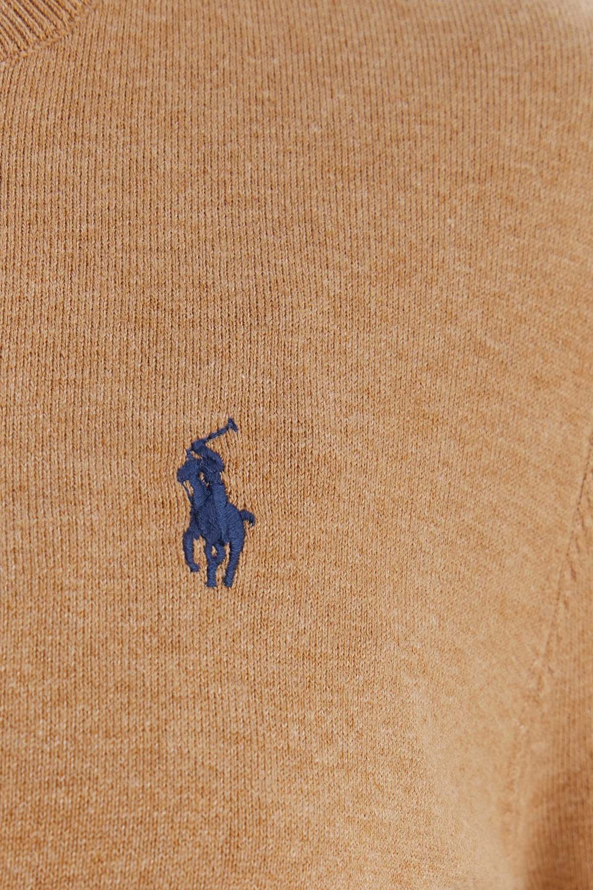 Polo Ralph Lauren Slim Fit Yuvarlak Yaka İnce Örgü Triko Ceket