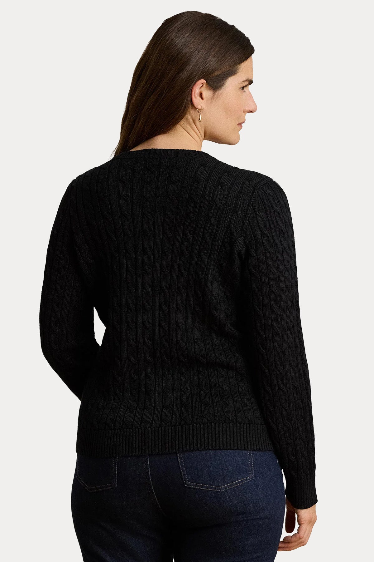 Polo Ralph Lauren Slim Fit Logolu Saç Örgü Triko Ceket