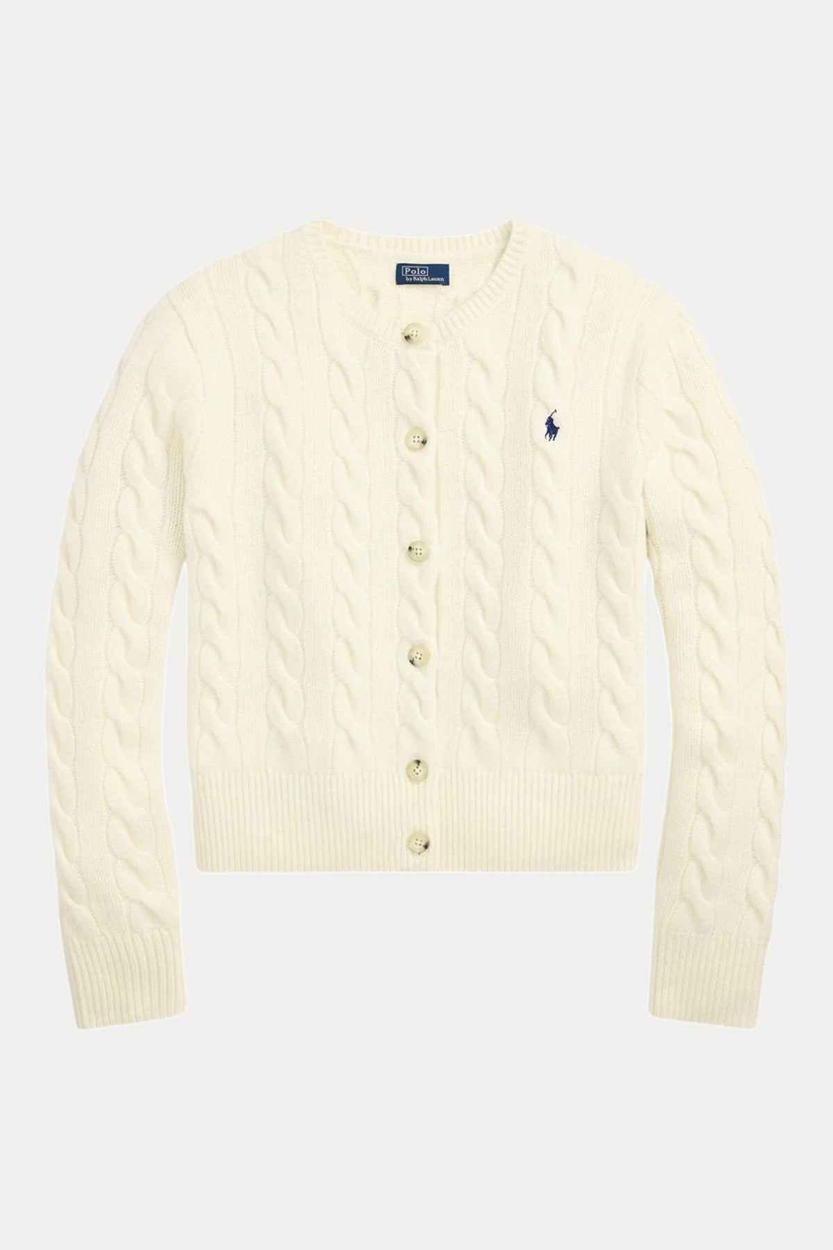 Polo Ralph Lauren Slim Fit Saç Örgü Kaşmir Yün Triko Ceket