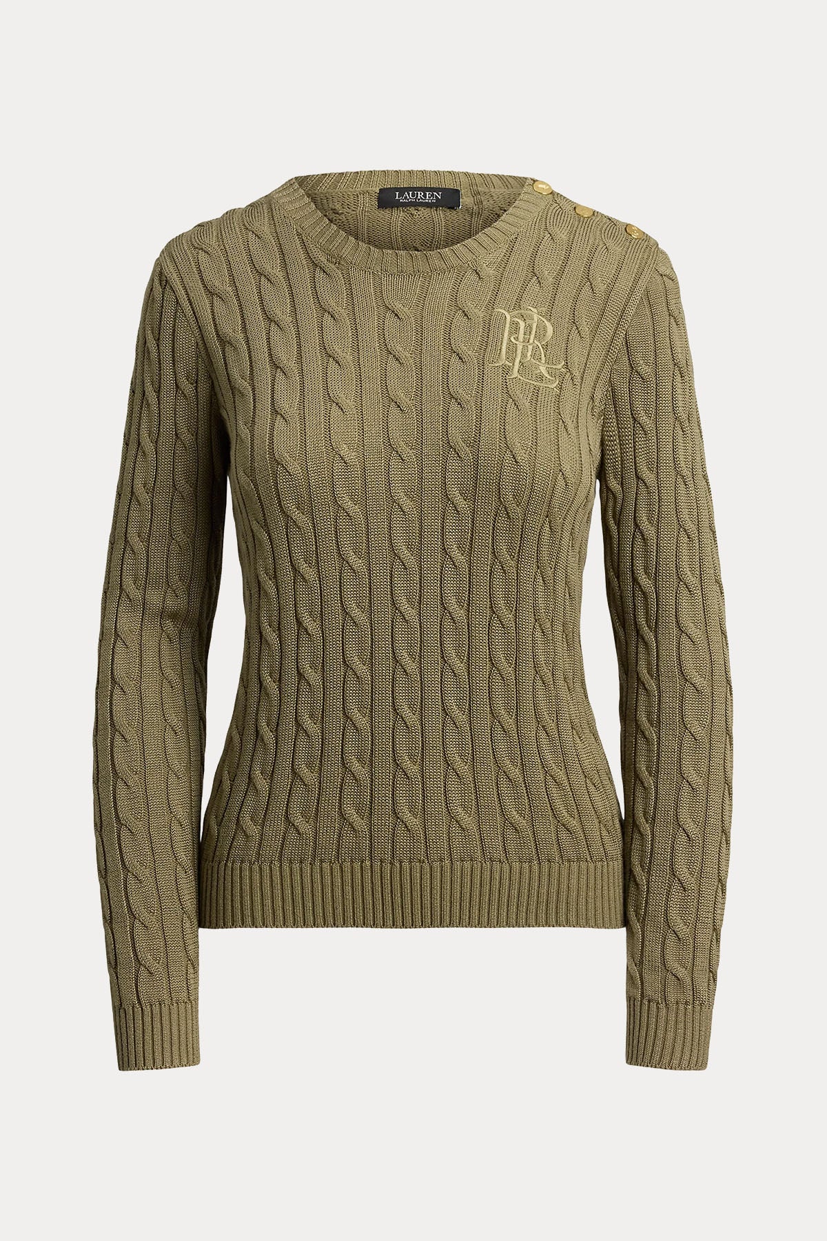 Polo Ralph Lauren Regular Fit Yuvarlak Yaka Saç Örgü Triko