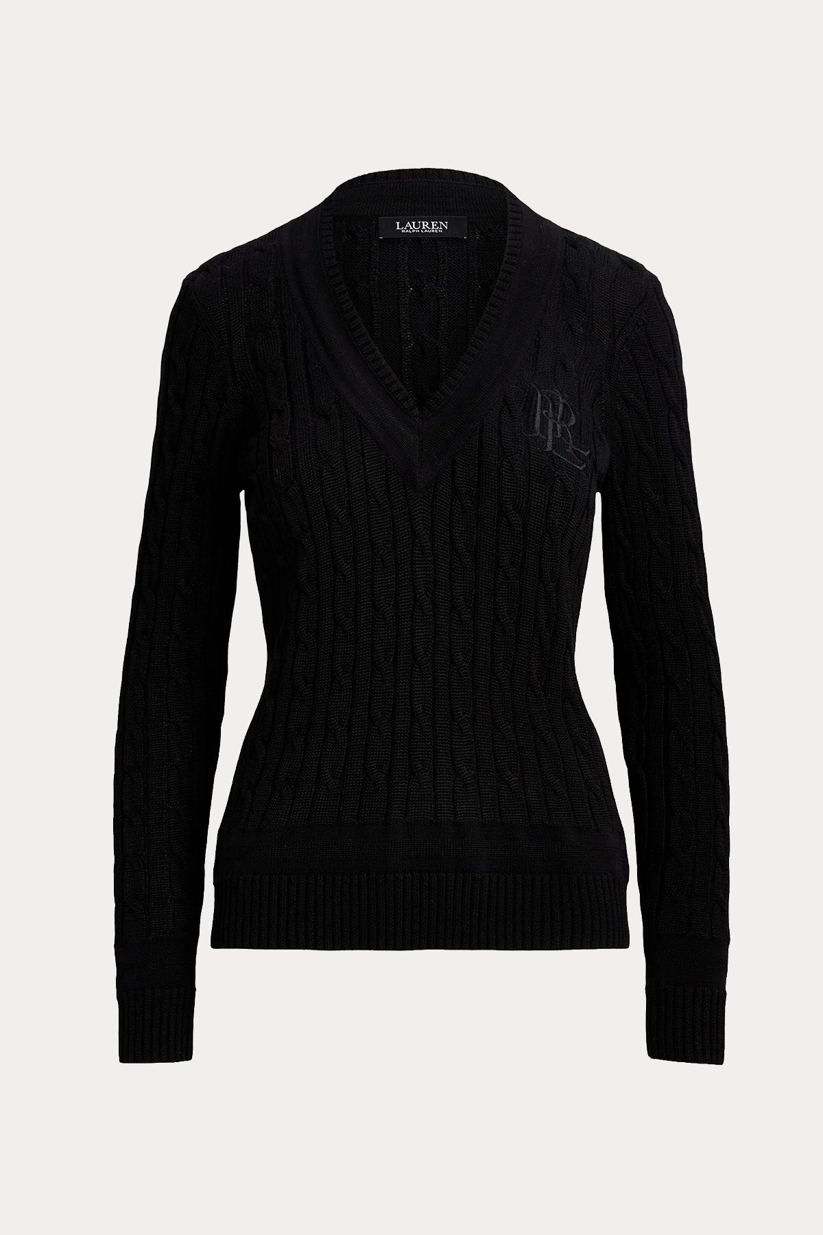 Polo Ralph Lauren Slim Fit V Yaka Logolu Saç Örgü Triko