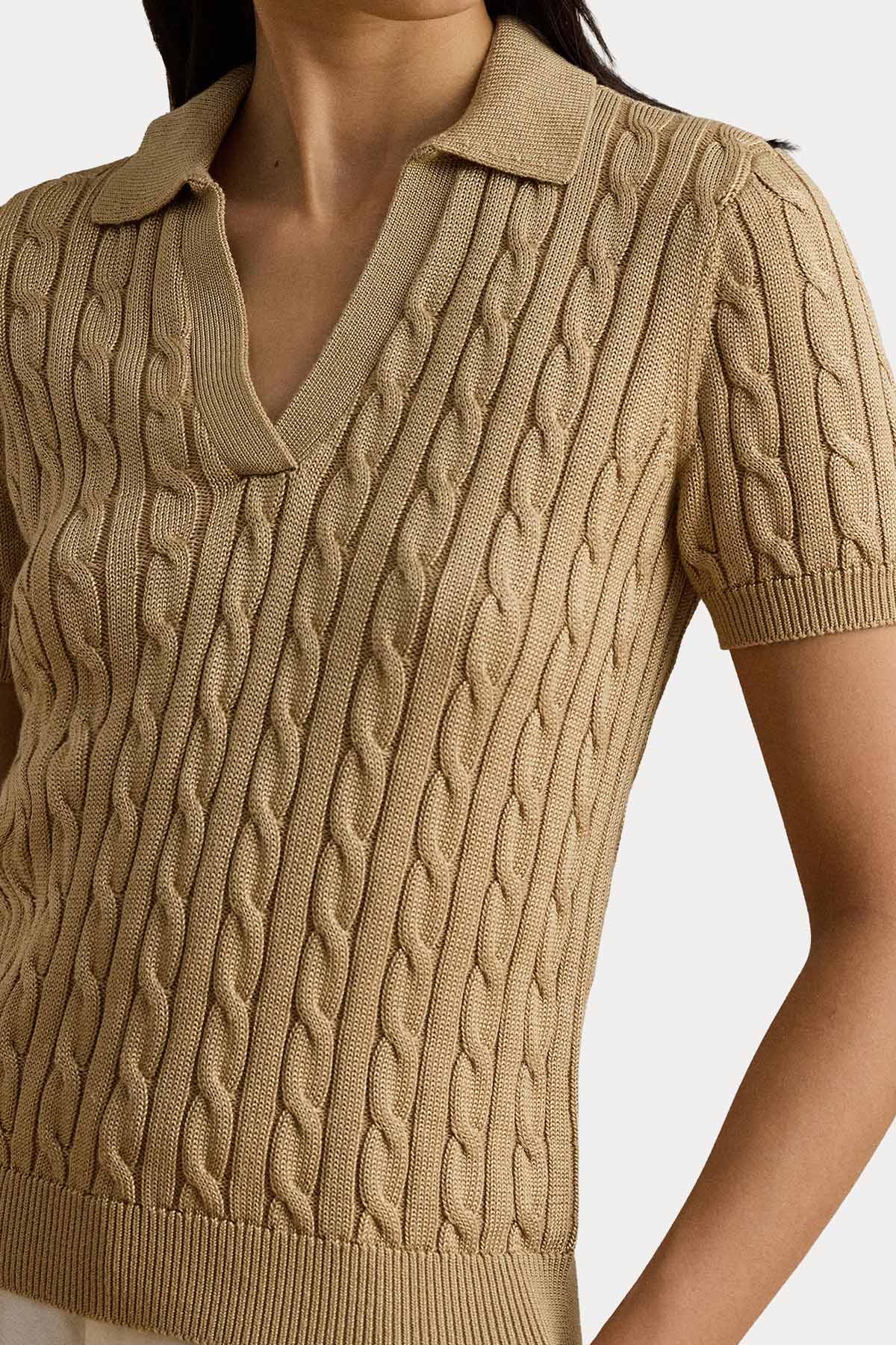 Polo Ralph Lauren Polo Yaka Saç Örgü Triko