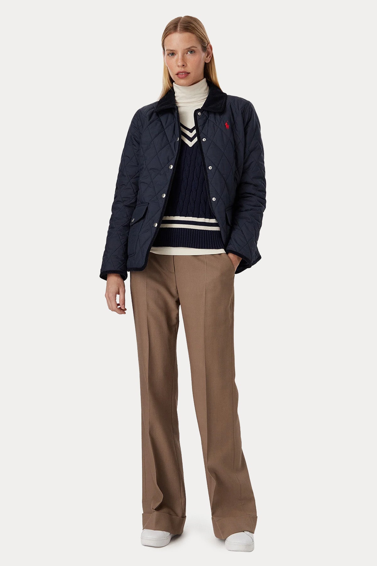 Polo Ralph Lauren Kapitone Desenli Mont Ceket