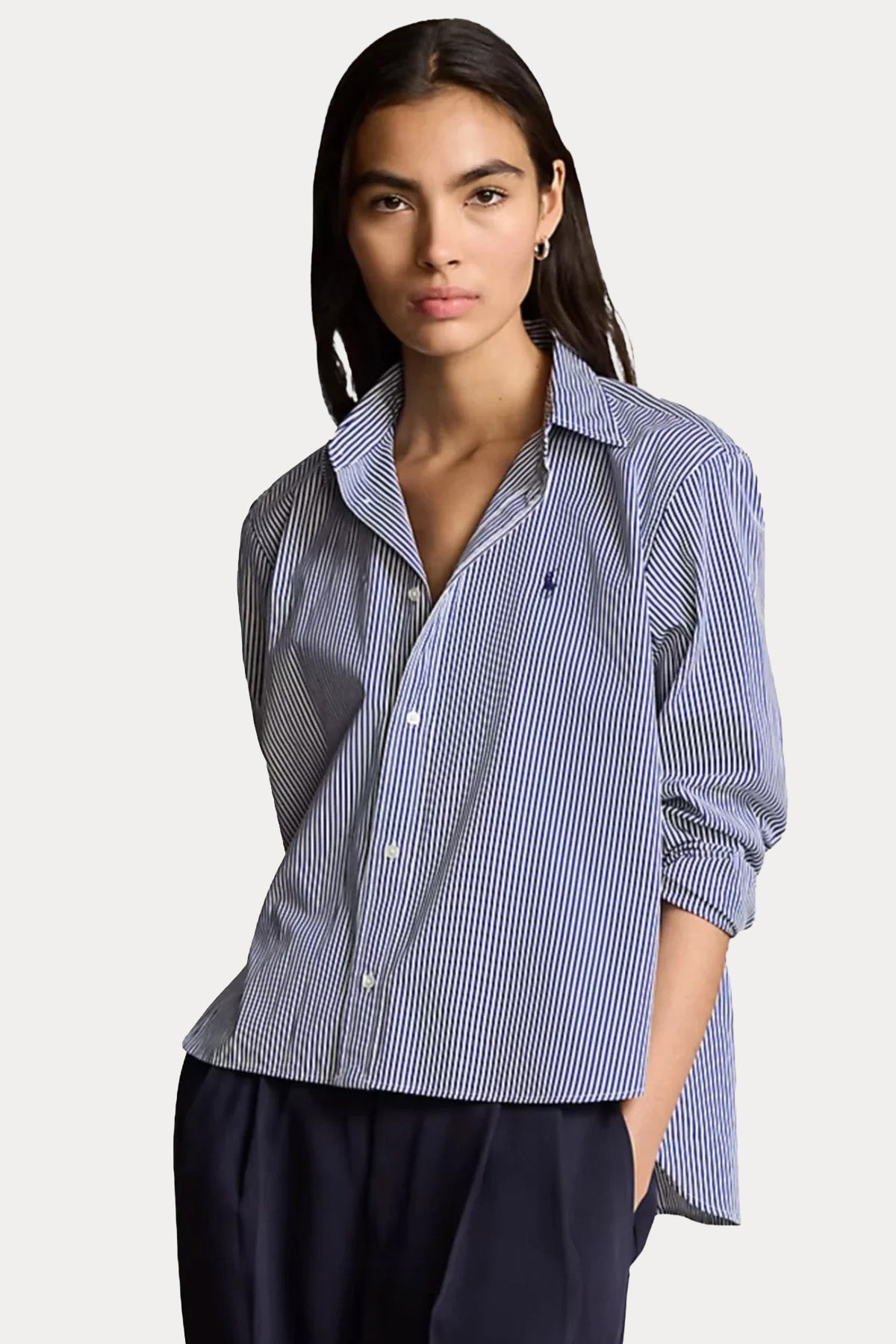 Polo Ralph Lauren Geniş Kesim Çizgili Gömlek