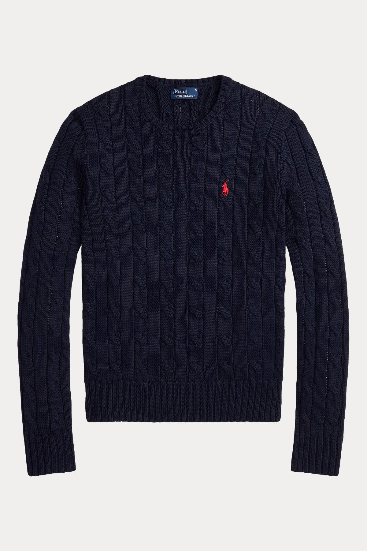 Polo Ralph Lauren Slim Fit Yuvarlak Yaka Saç Örgü Triko