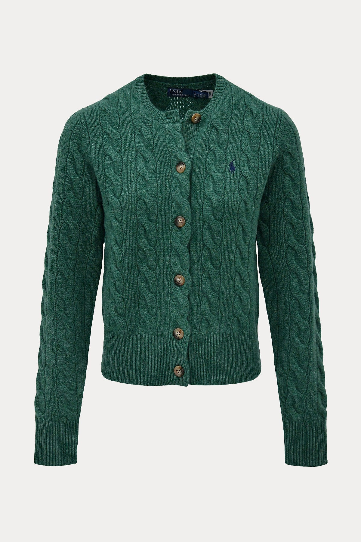 Polo Ralph Lauren Slim Fit Saç Örgü Kaşmir Yün Triko Ceket