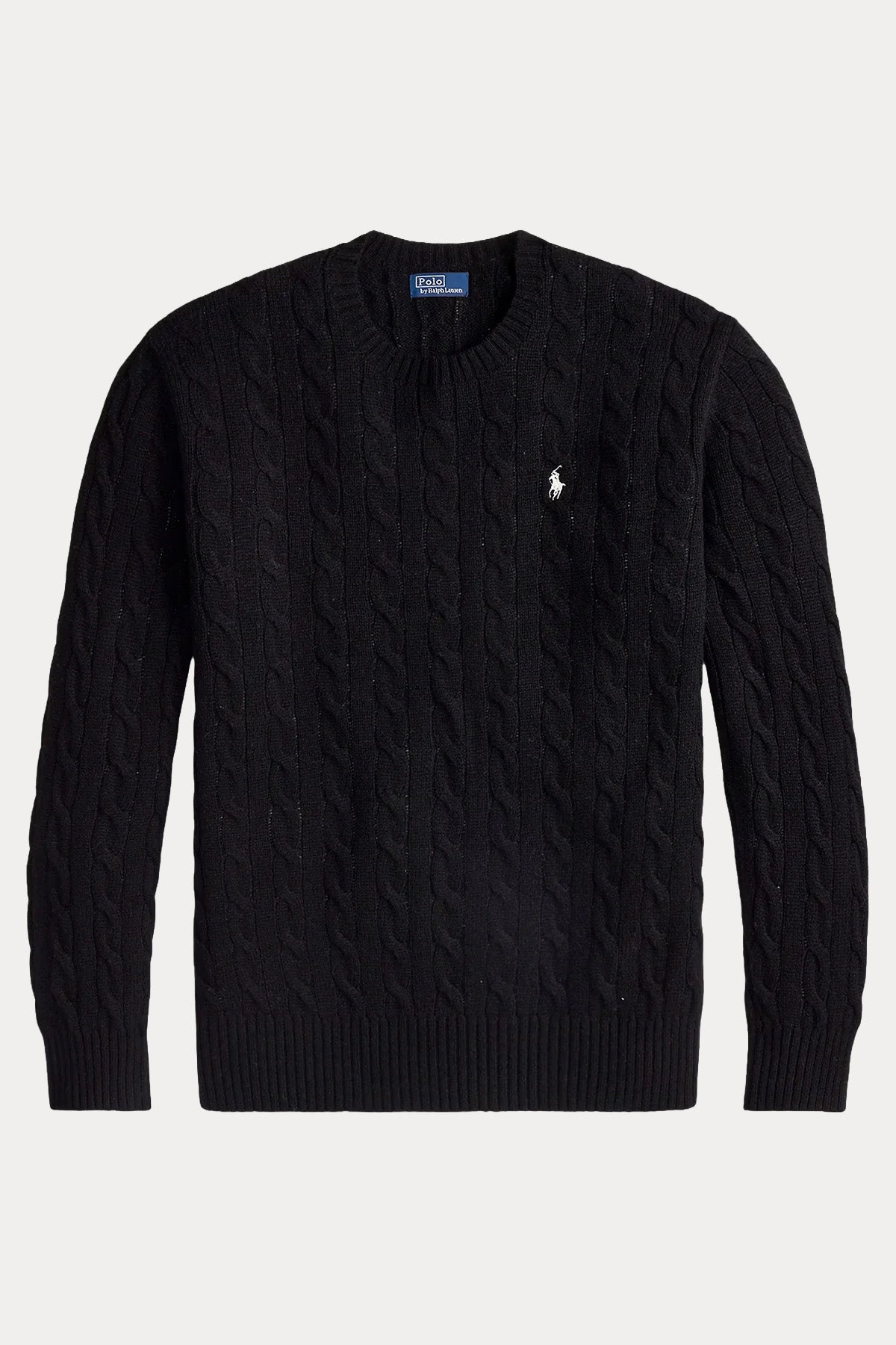 Polo Ralph Lauren Kaşmir Slim Fit Yuvarlak Yaka Saç Örgü Yün Triko