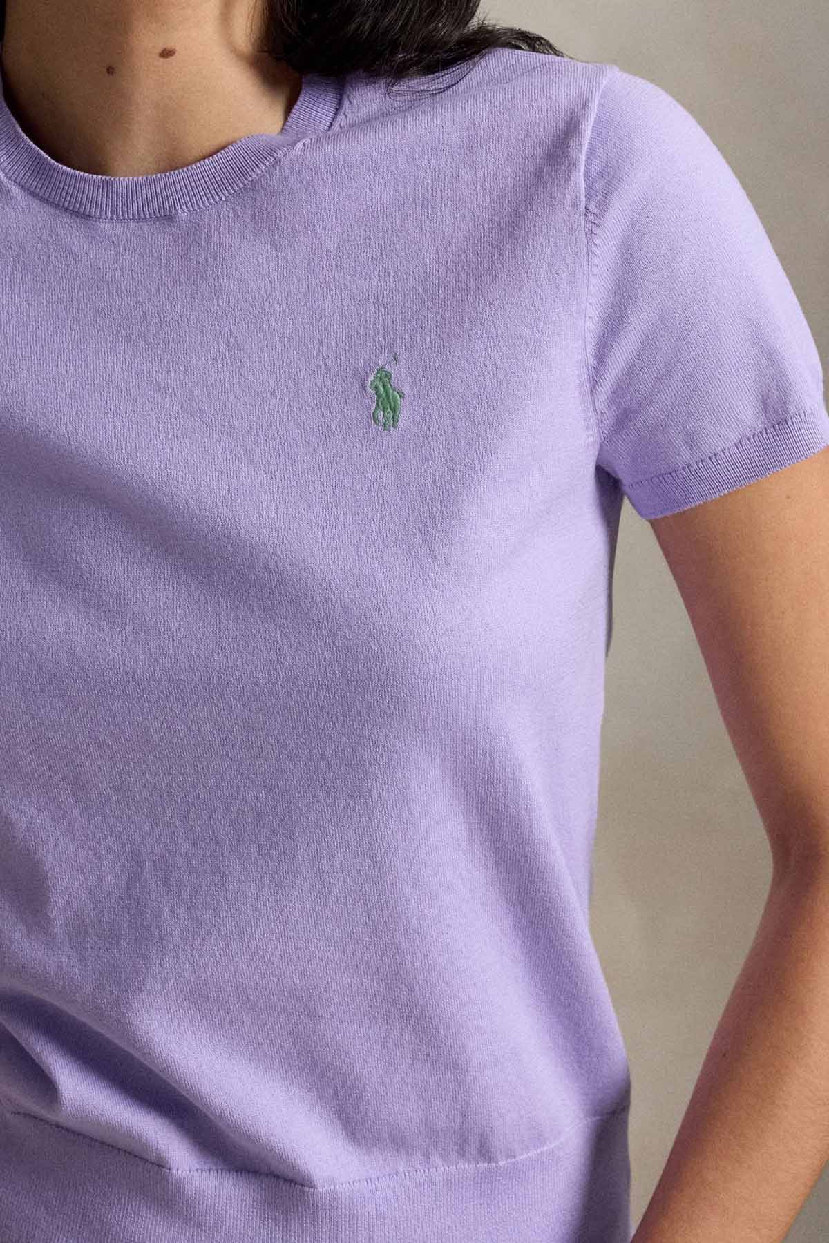 Polo Ralph Lauren Slim Fit Yuvarlak Yaka İnce Örgü Streç Triko