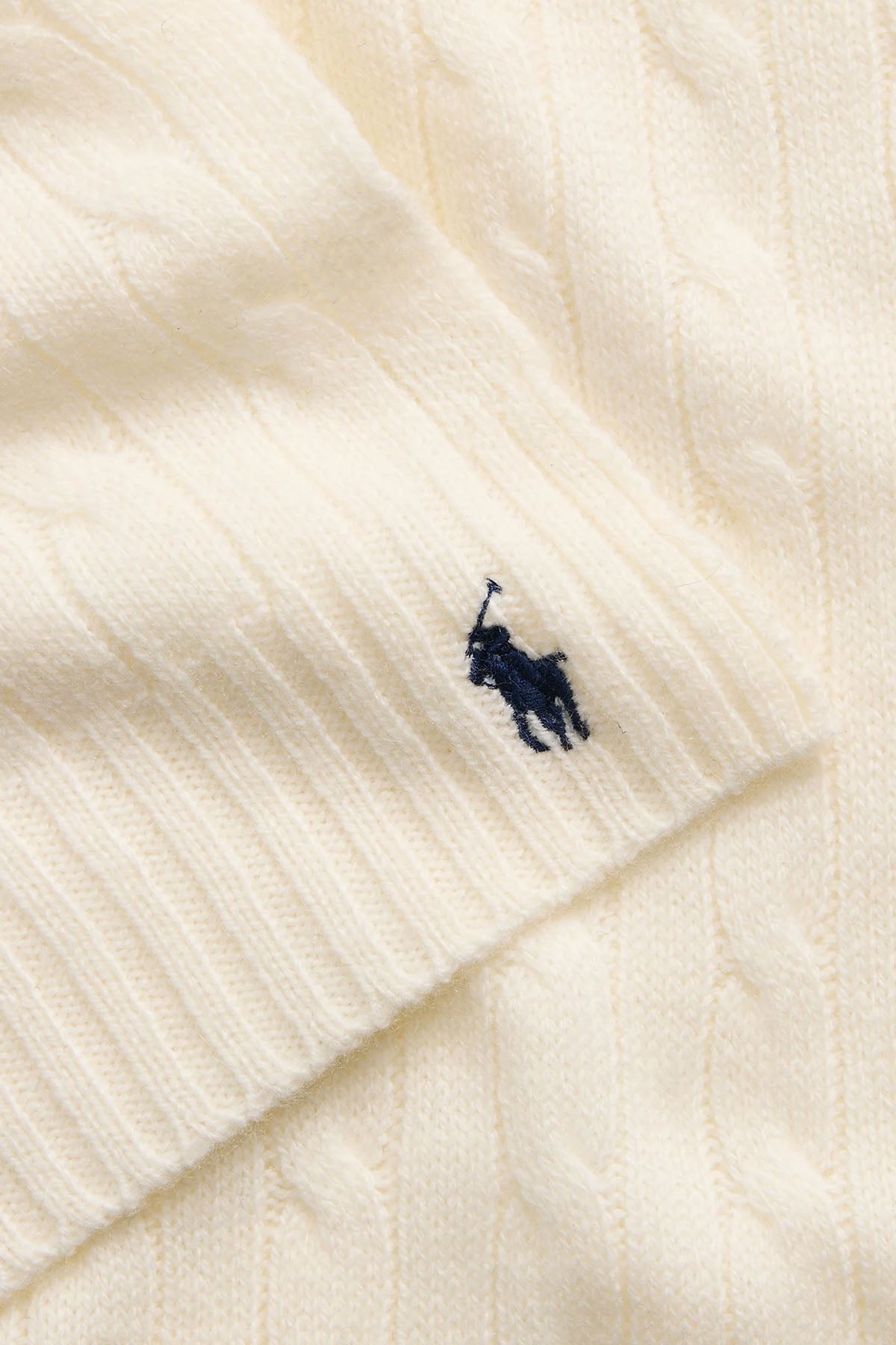 Polo Ralph Lauren Saç Örgü Kaşmir Yün Atkı