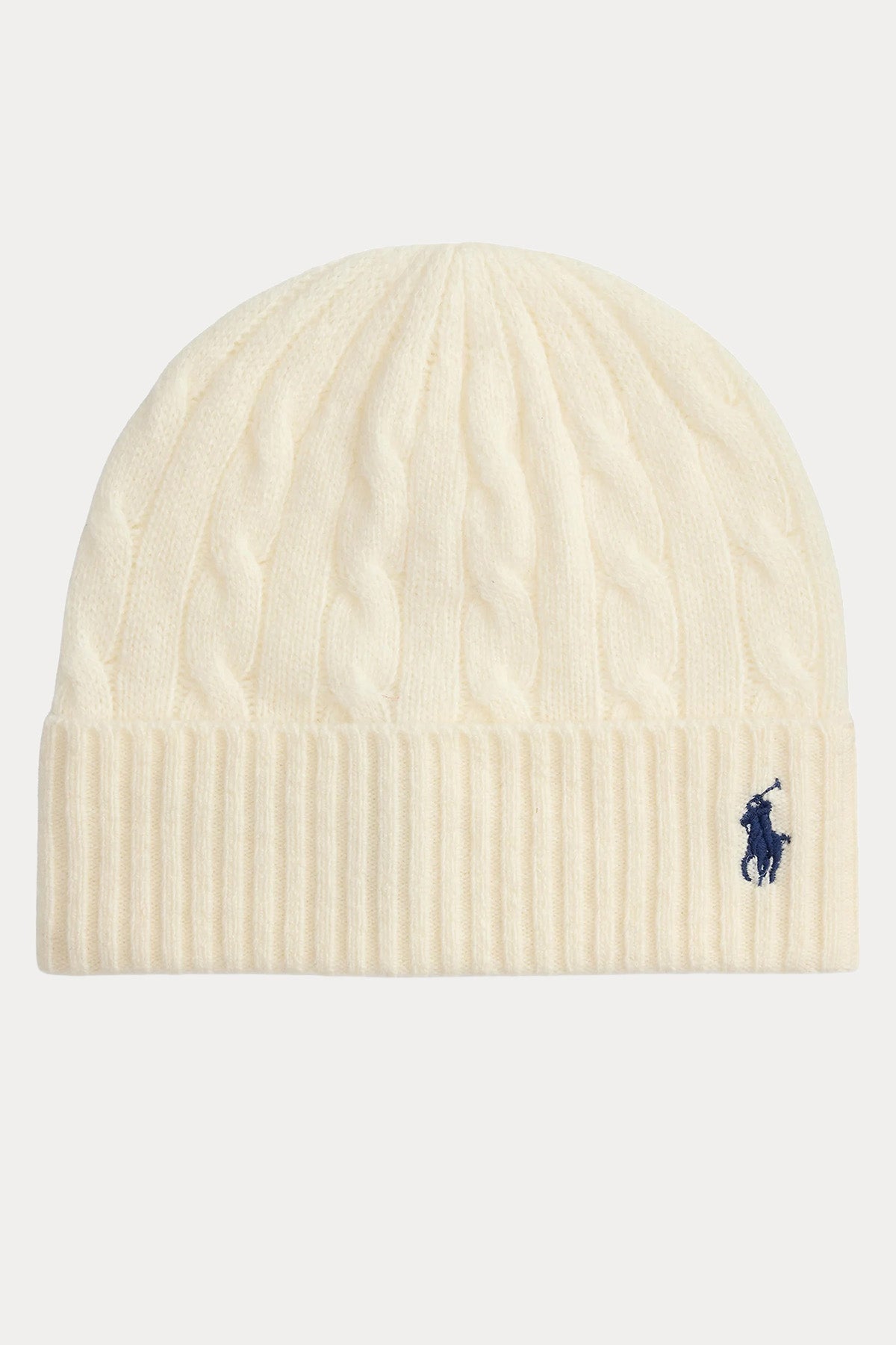 Polo Ralph Lauren Kaşmir Saç Örgü Yün Bere