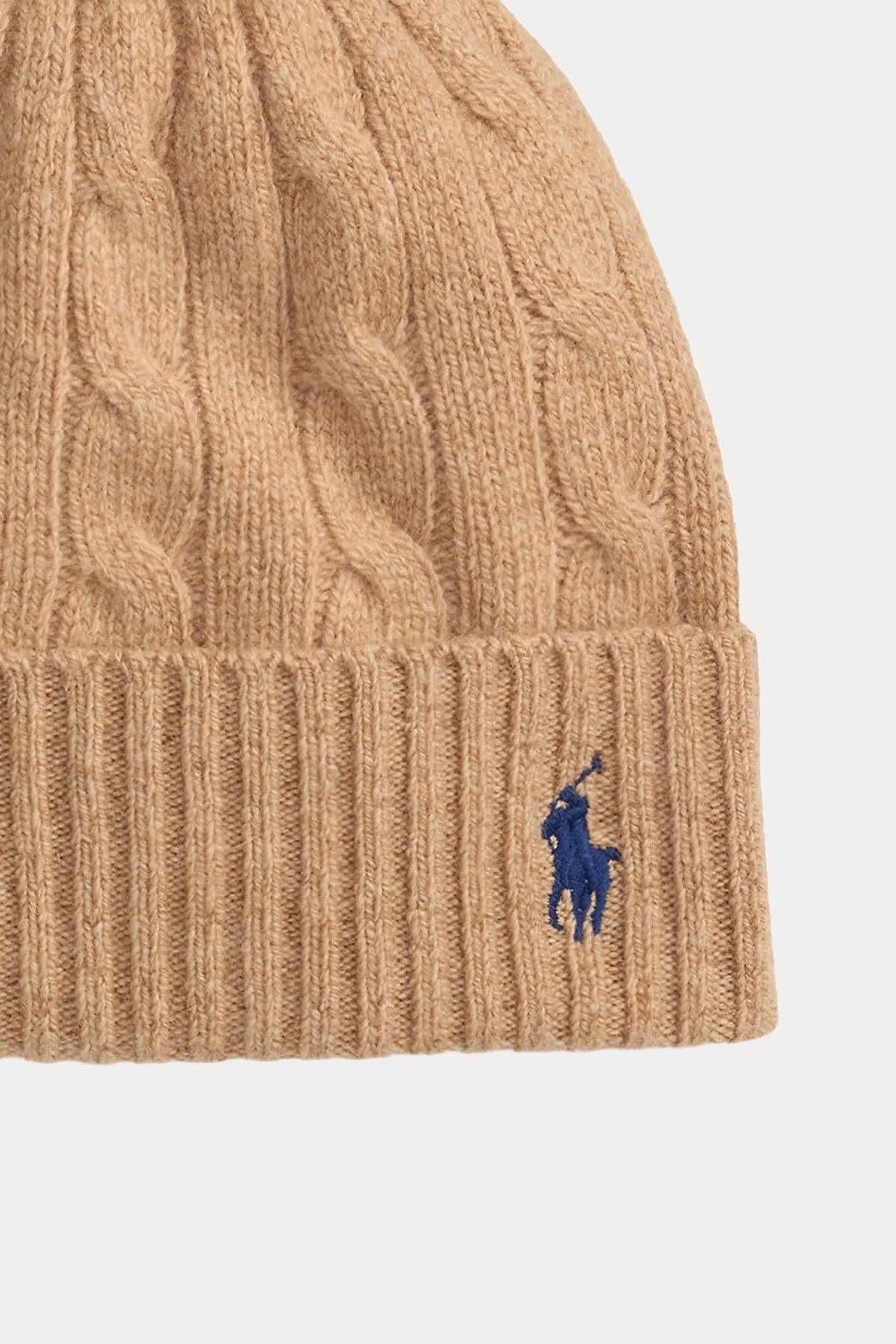 Polo Ralph Lauren Kaşmir Saç Örgü Yün Bere