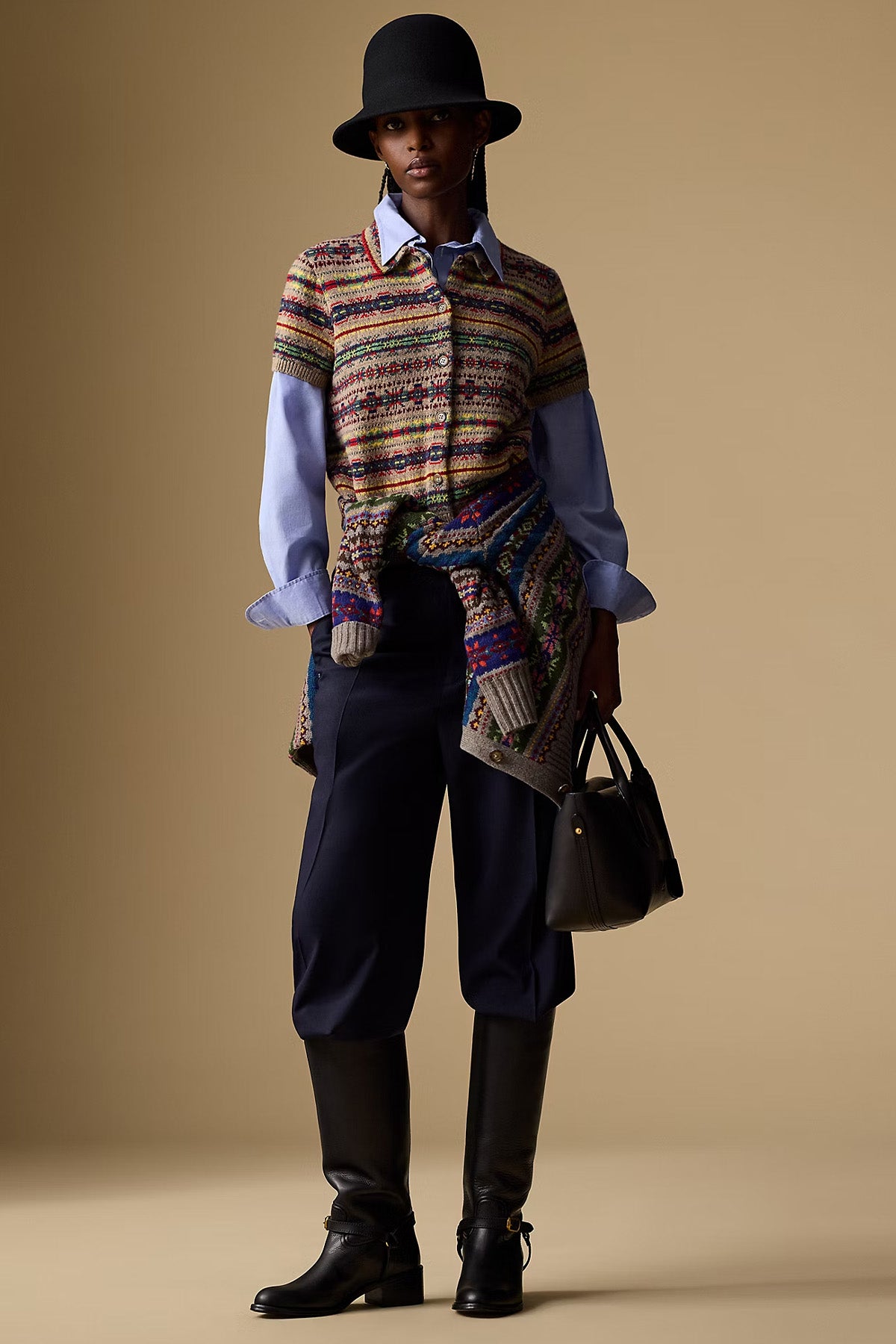 Polo Ralph Lauren Straight Fit Duble Paça Streç Yün Pantolon