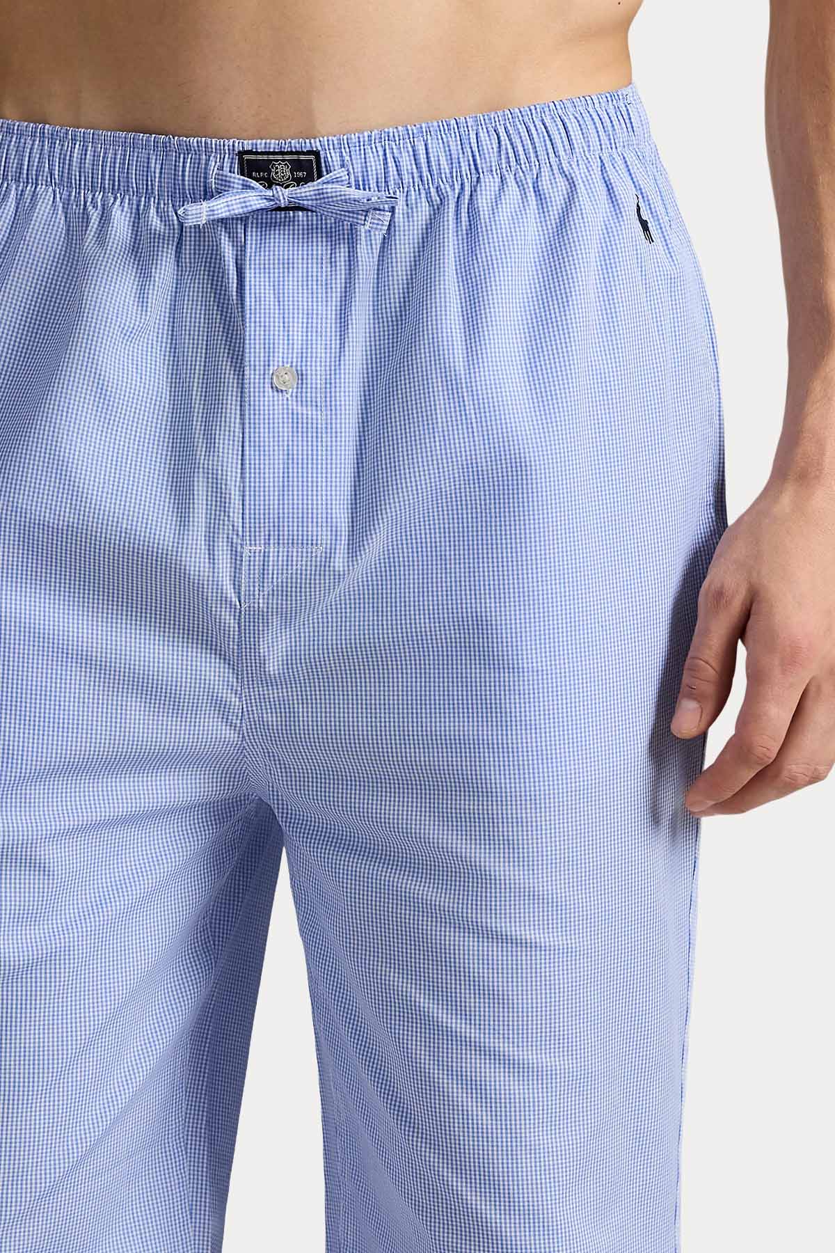 Polo Ralph Lauren Pötikareli Beli Lastikli Pijama Takımı