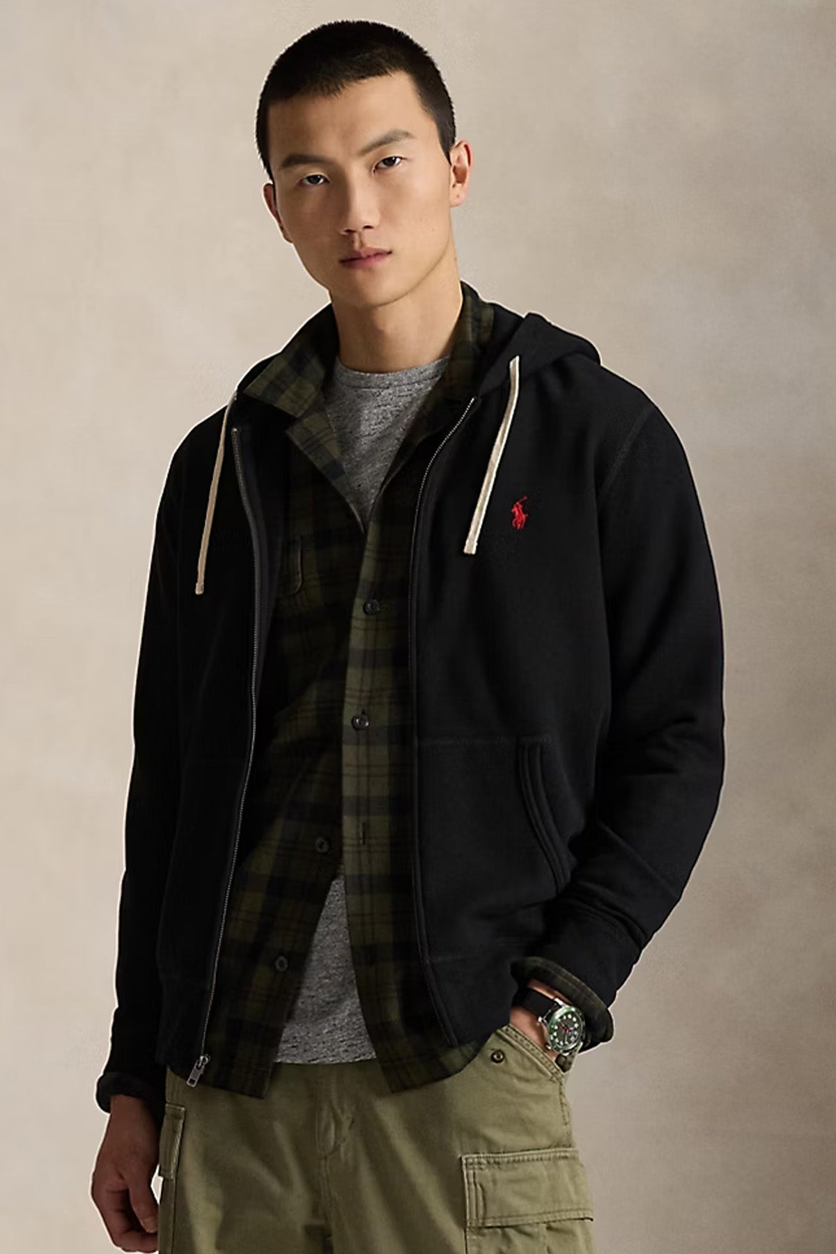 Polo Ralph Lauren Fermuarlı Kapüşonlu Sweatshirt Ceket