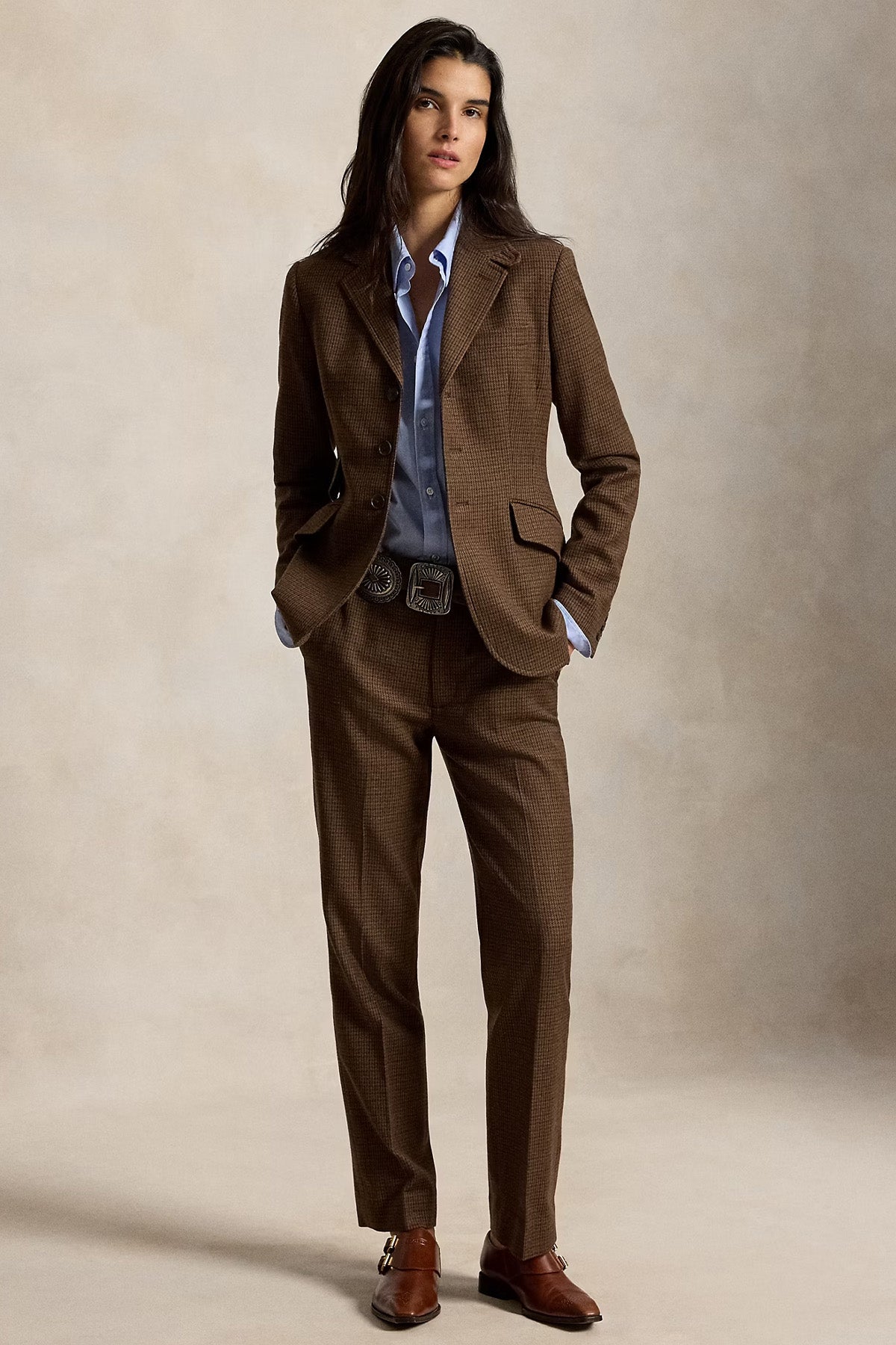 Polo Ralph Lauren Gun Club Ekose Desenli Yün Blazer Ceket