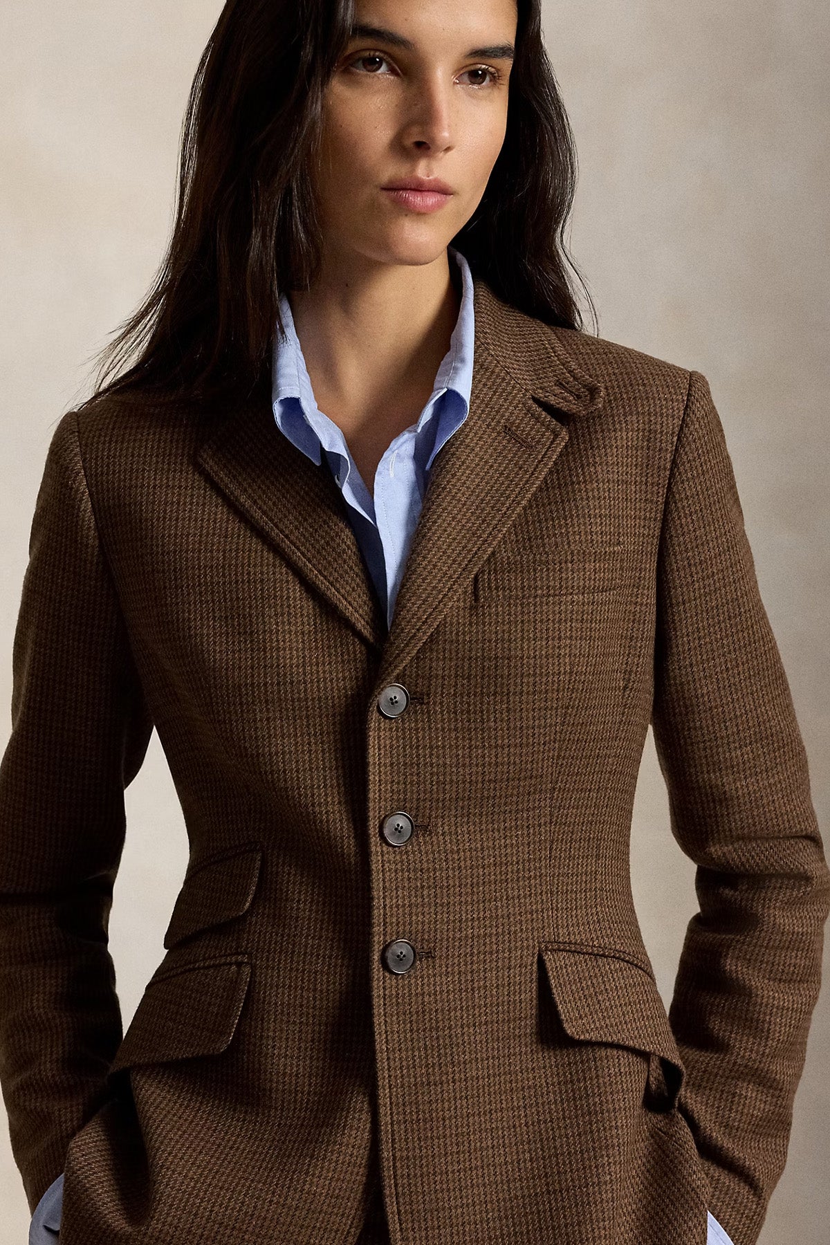 Polo Ralph Lauren Gun Club Ekose Desenli Yün Blazer Ceket