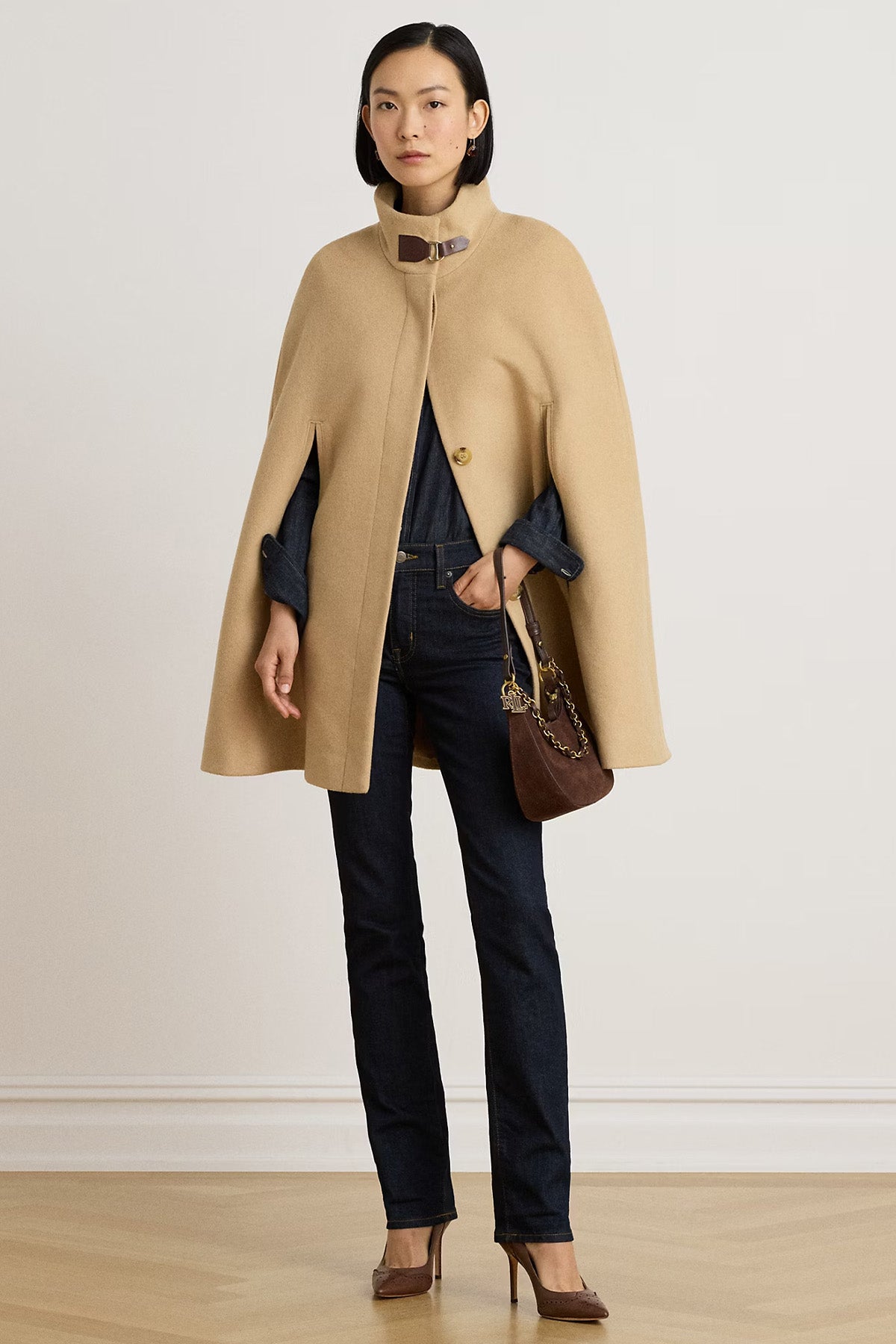 Polo Ralph Lauren Relaxed Fit Kaşmir Yün Pelerin Ceket