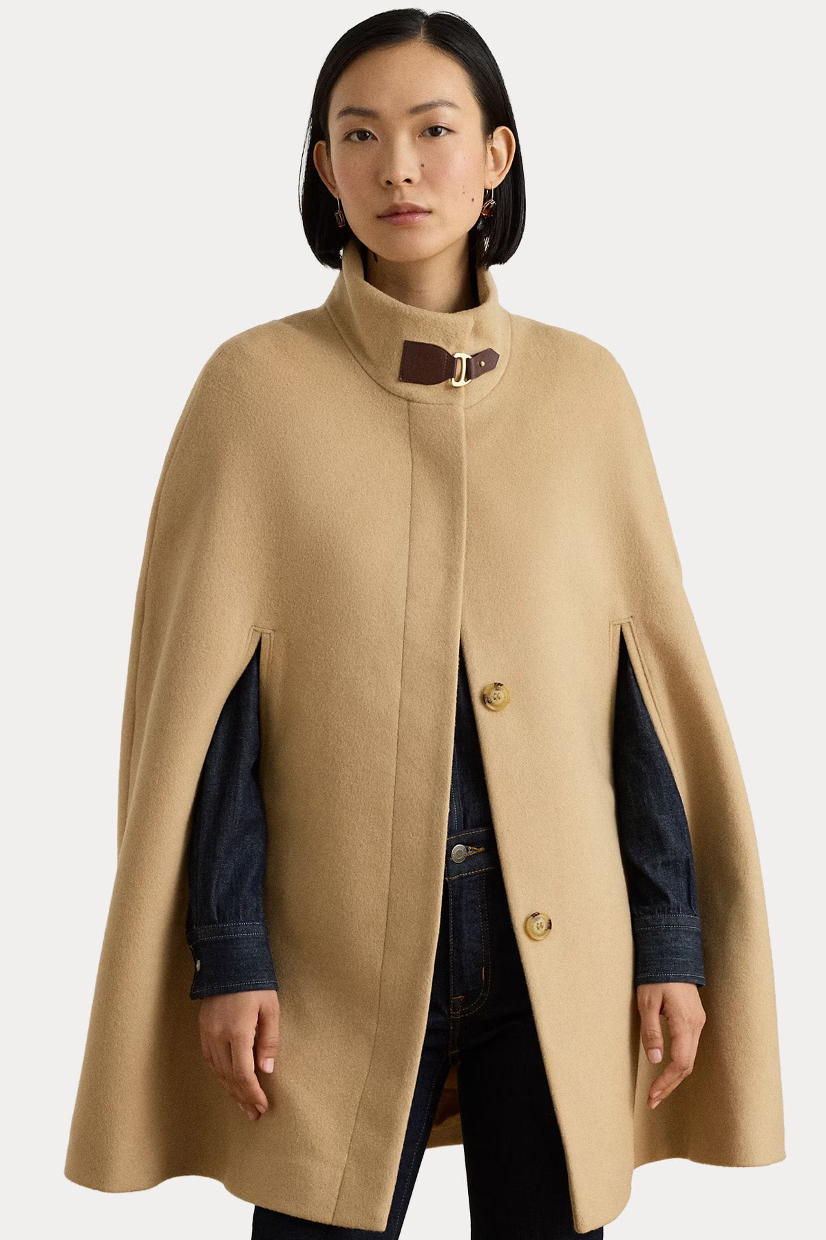 Polo Ralph Lauren Relaxed Fit Kaşmir Yün Pelerin Ceket