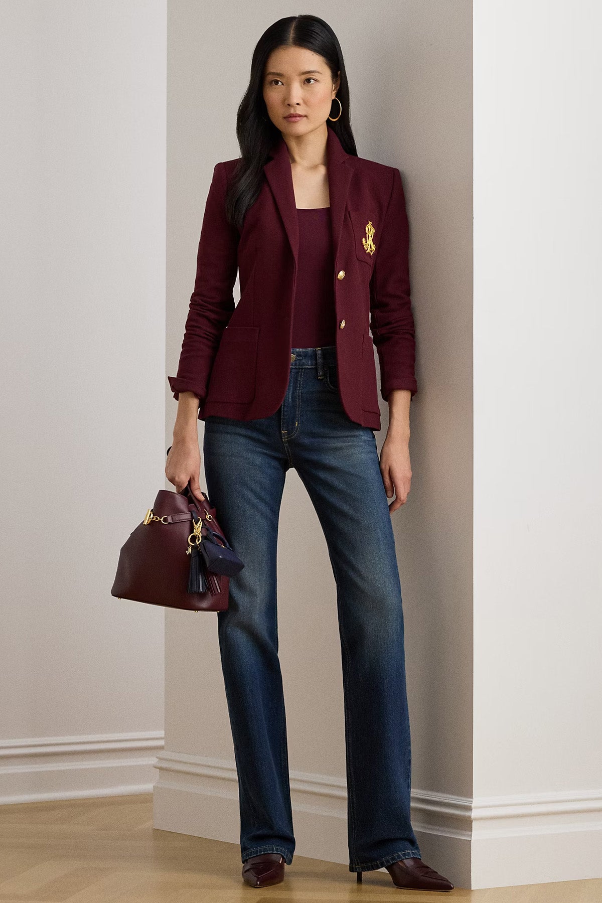 Polo Ralph Lauren Slim Fit Nakış Logolu Spor Cepli Blazer Ceket