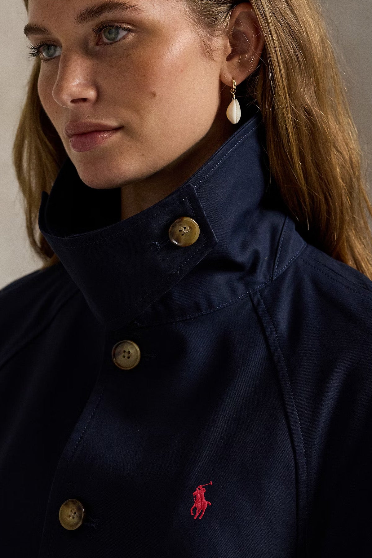 Polo Ralph Lauren Comfort Fit Cep Detaylı Kısa Trençkot