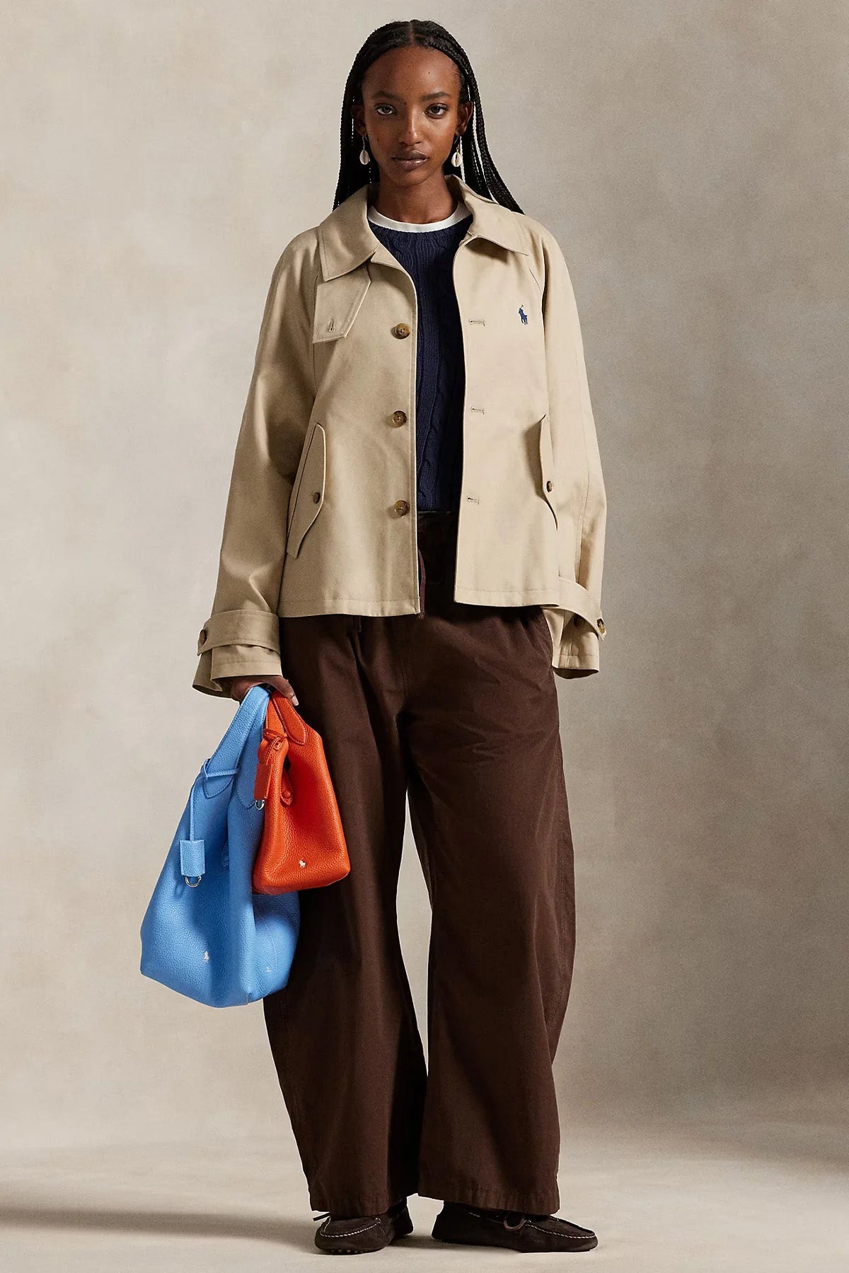 Polo Ralph Lauren Comfort Fit Cep Detaylı Kısa Trençkot