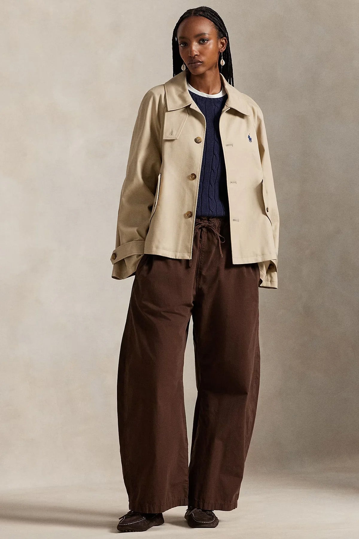 Polo Ralph Lauren Comfort Fit Cep Detaylı Kısa Trençkot