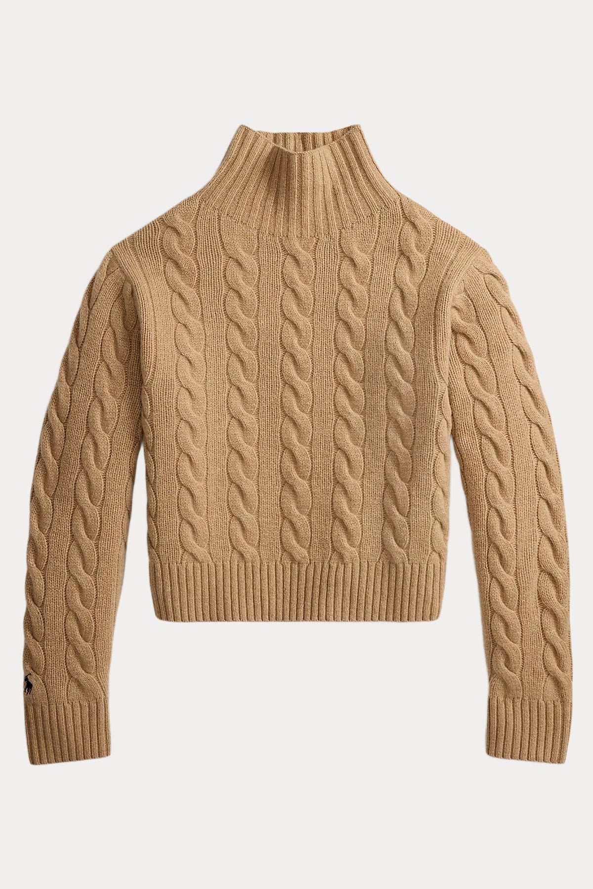 Polo Ralph Lauren Relaxed Fit Kaşmir Saç Örgü Balıkçı Yaka Yün Triko