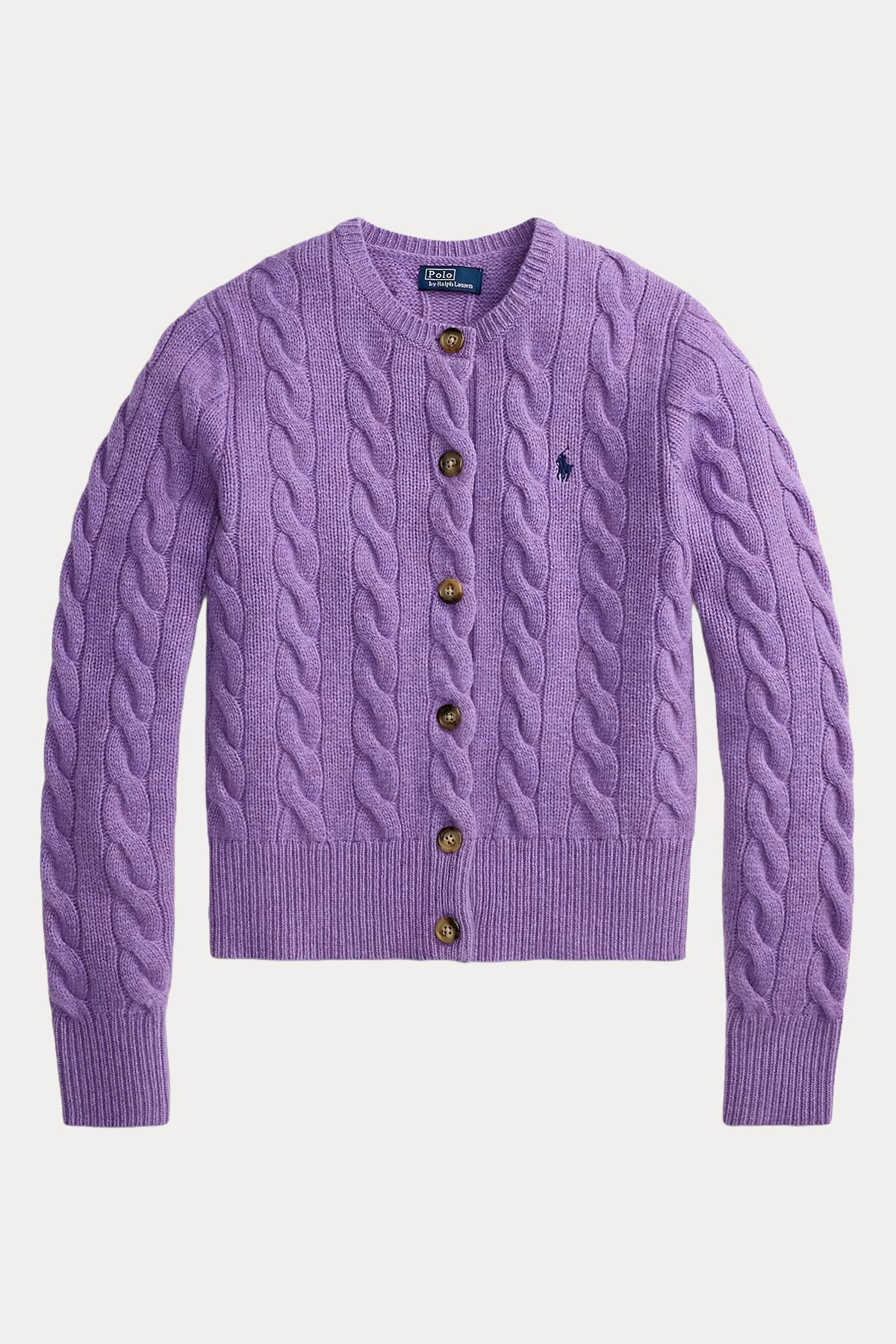 Polo Ralph Lauren Slim Fit Saç Örgü Kaşmir Yün Triko Ceket