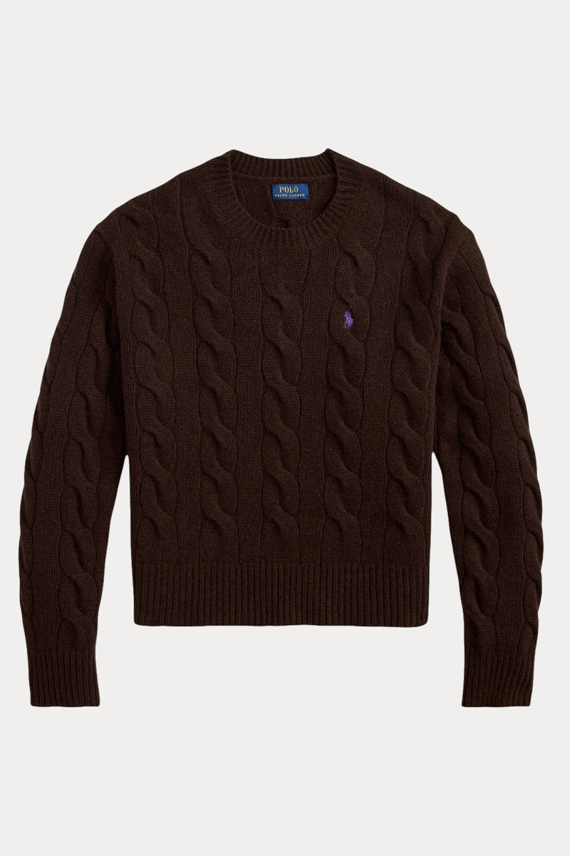 Polo Ralph Lauren Relaxed Fit Saç Örgü Kaşmir Yün Triko
