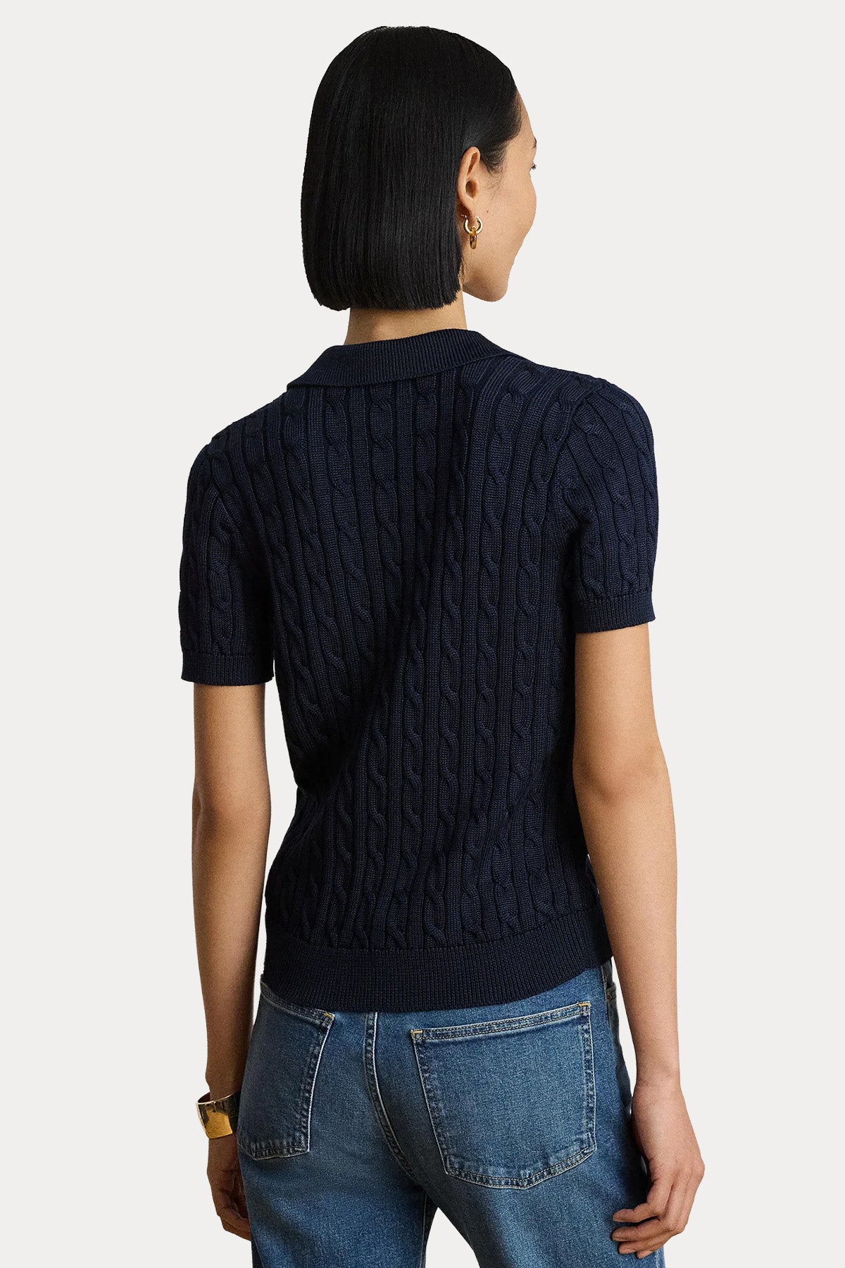 Polo Ralph Lauren Polo Yaka Saç Örgü Triko