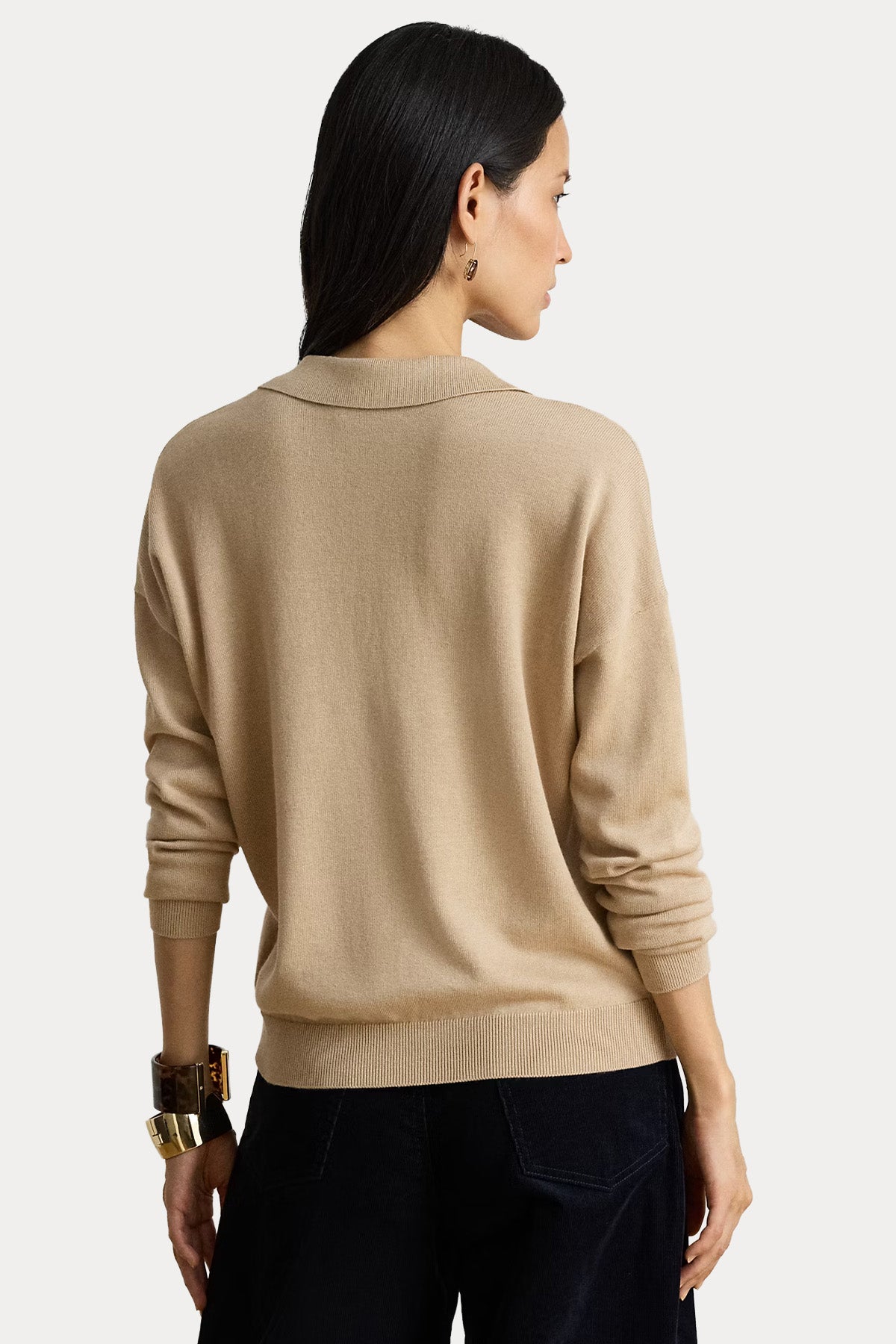 Polo Ralph Lauren Comfort Fit Polo V Yaka İnce Örgü Triko