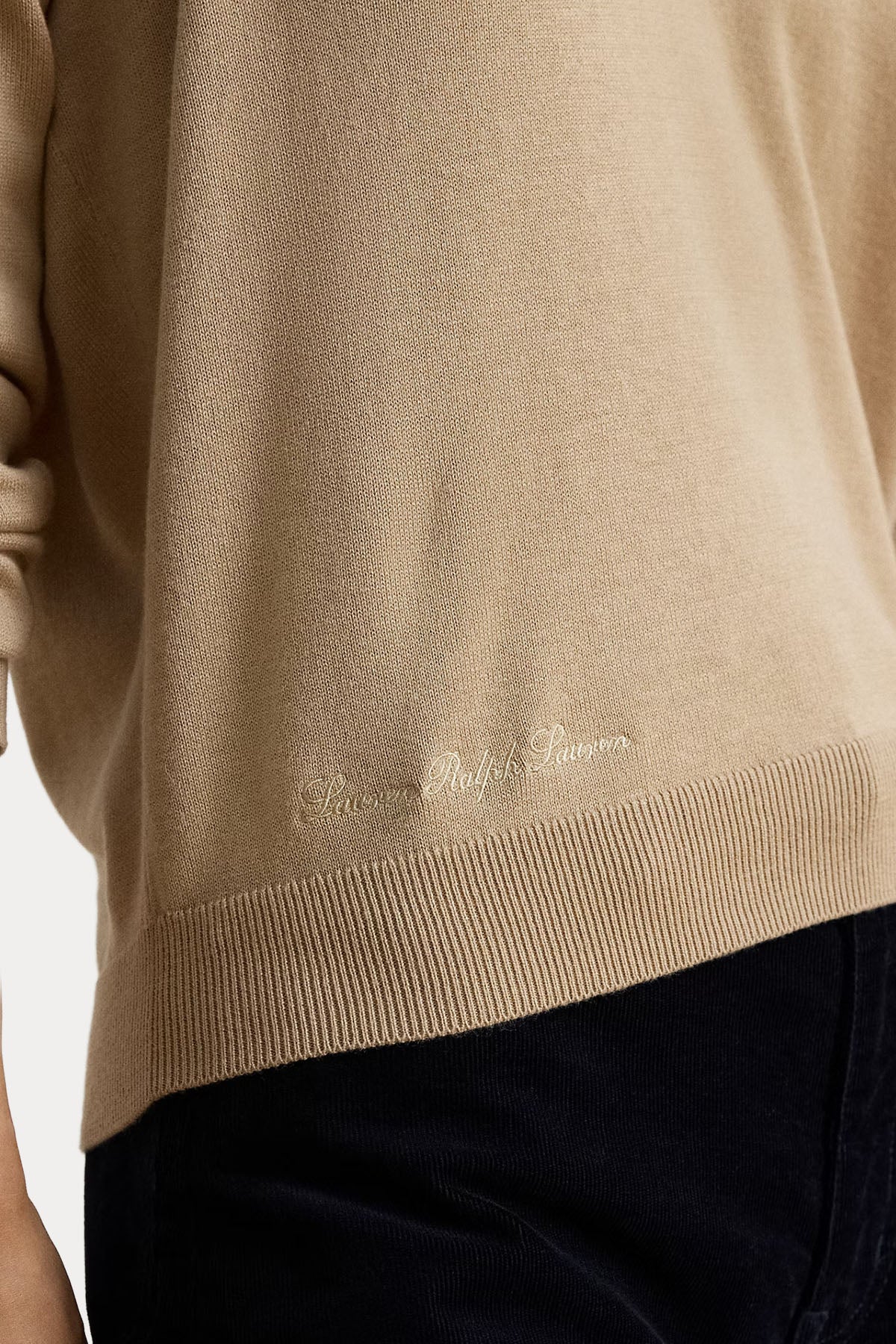 Polo Ralph Lauren Comfort Fit Polo V Yaka İnce Örgü Triko