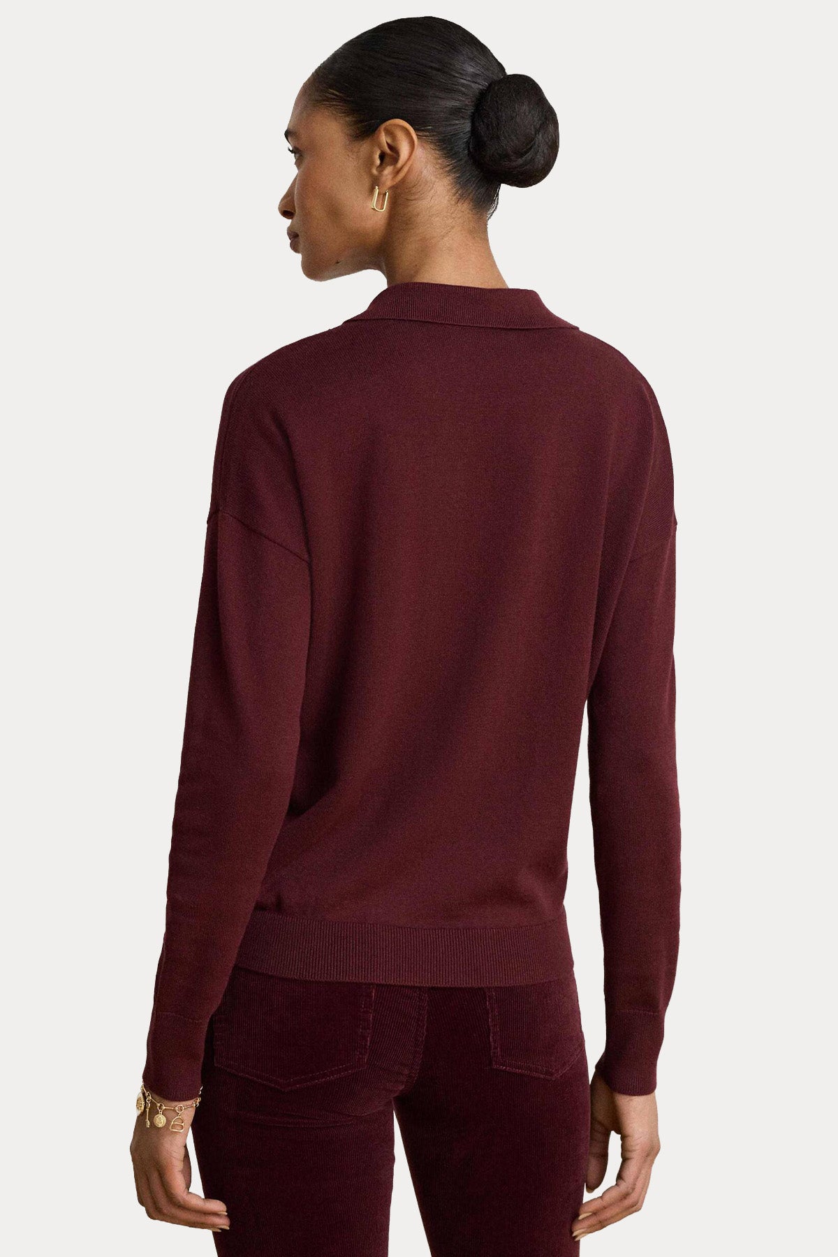 Polo Ralph Lauren Comfort Fit Polo V Yaka İnce Örgü Triko