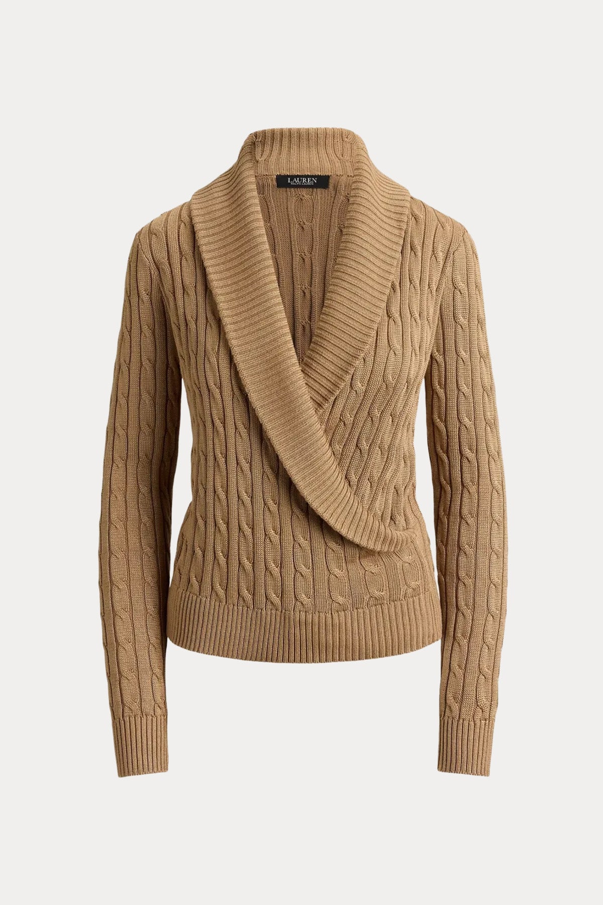 Polo Ralph Lauren Relaxed Fit Kruvaze Saç Örgü Triko