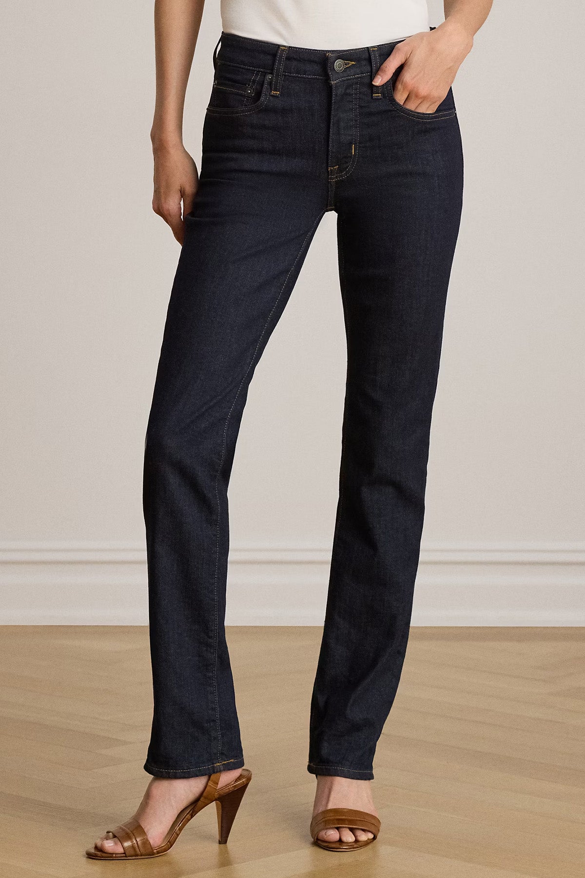 Polo Ralph Lauren Slim Straight Fit Yıkamalı Jeans