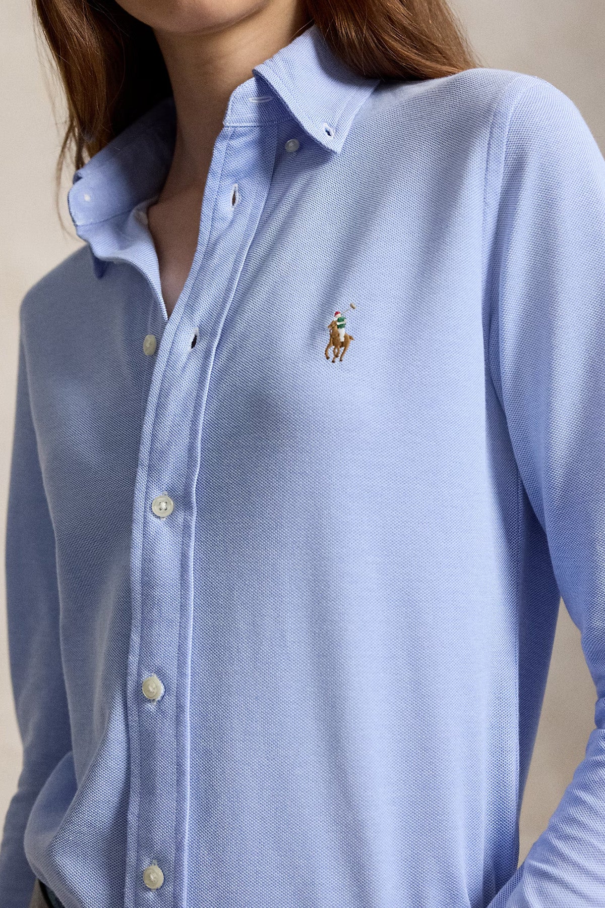 Polo Ralph Lauren Custom Fit Knit Oxford Gömlek