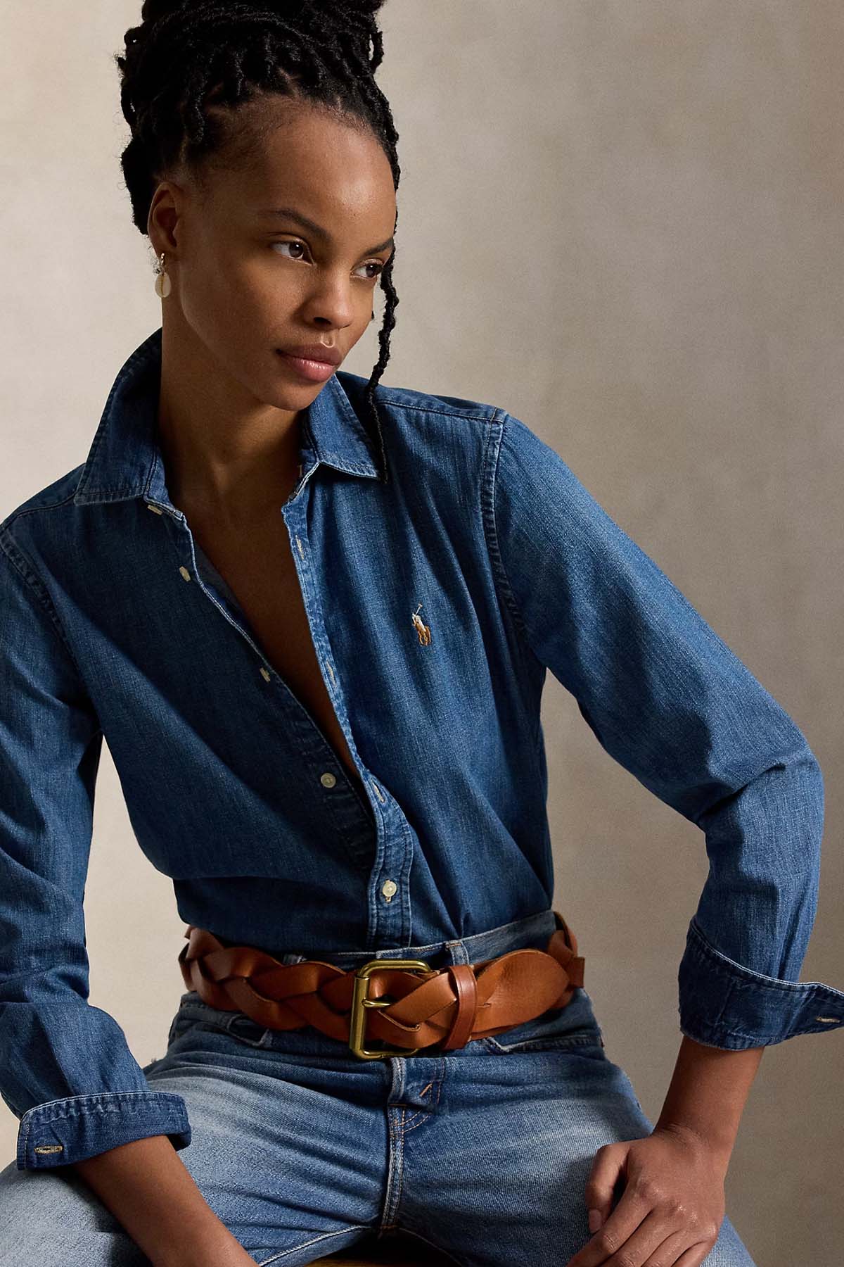 Polo Ralph Lauren Custom Fit Denim Gömlek