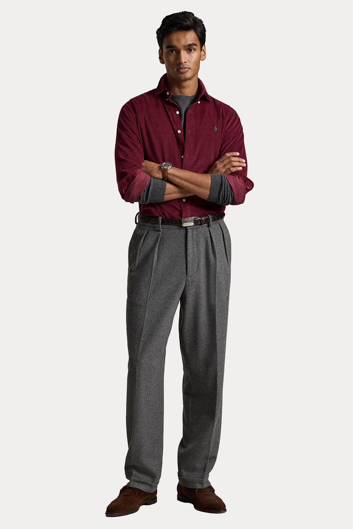 Polo Ralph Lauren Custom Fit Fitilli Kadife Gömlek