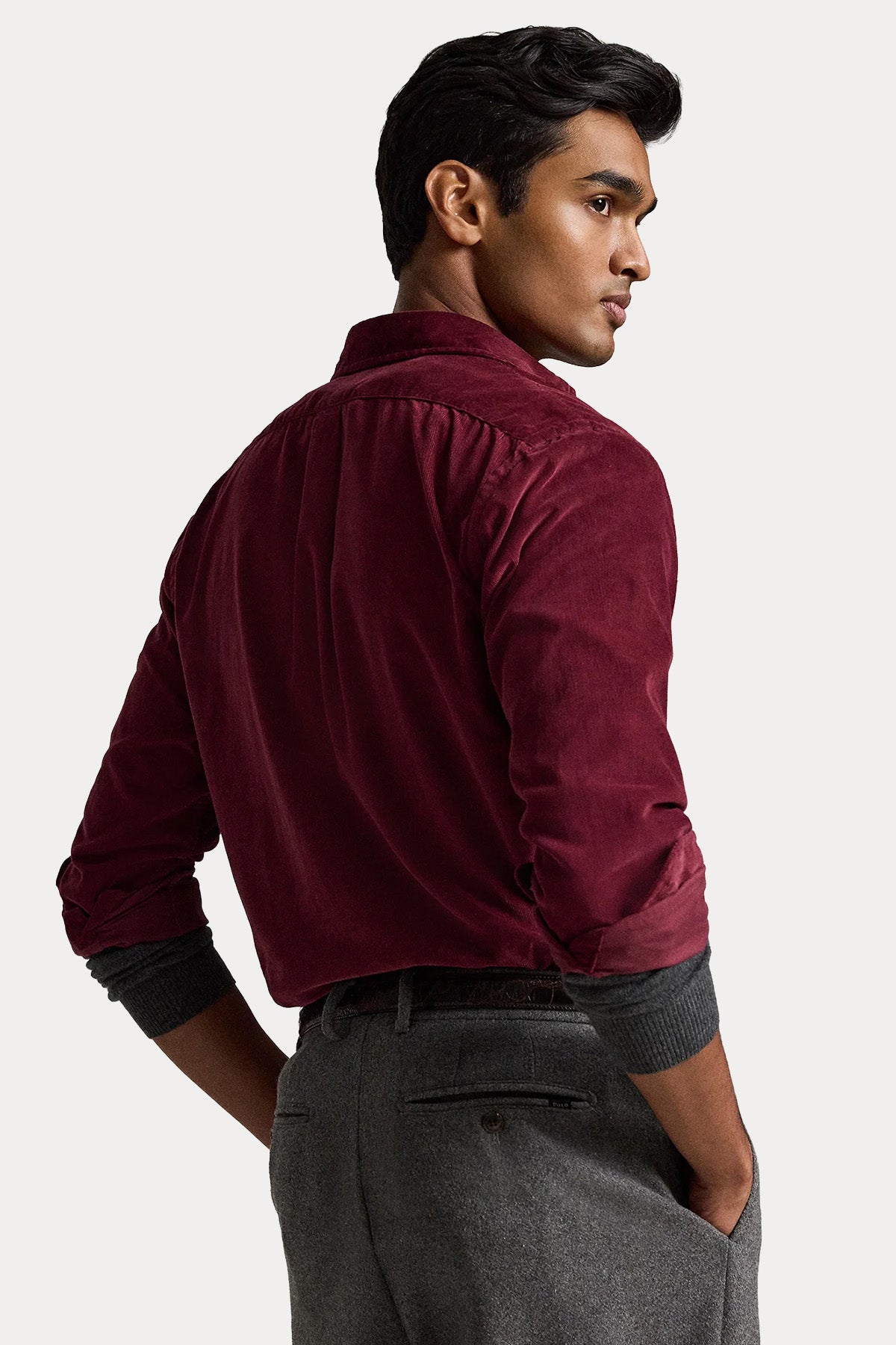 Polo Ralph Lauren Custom Fit Fitilli Kadife Gömlek
