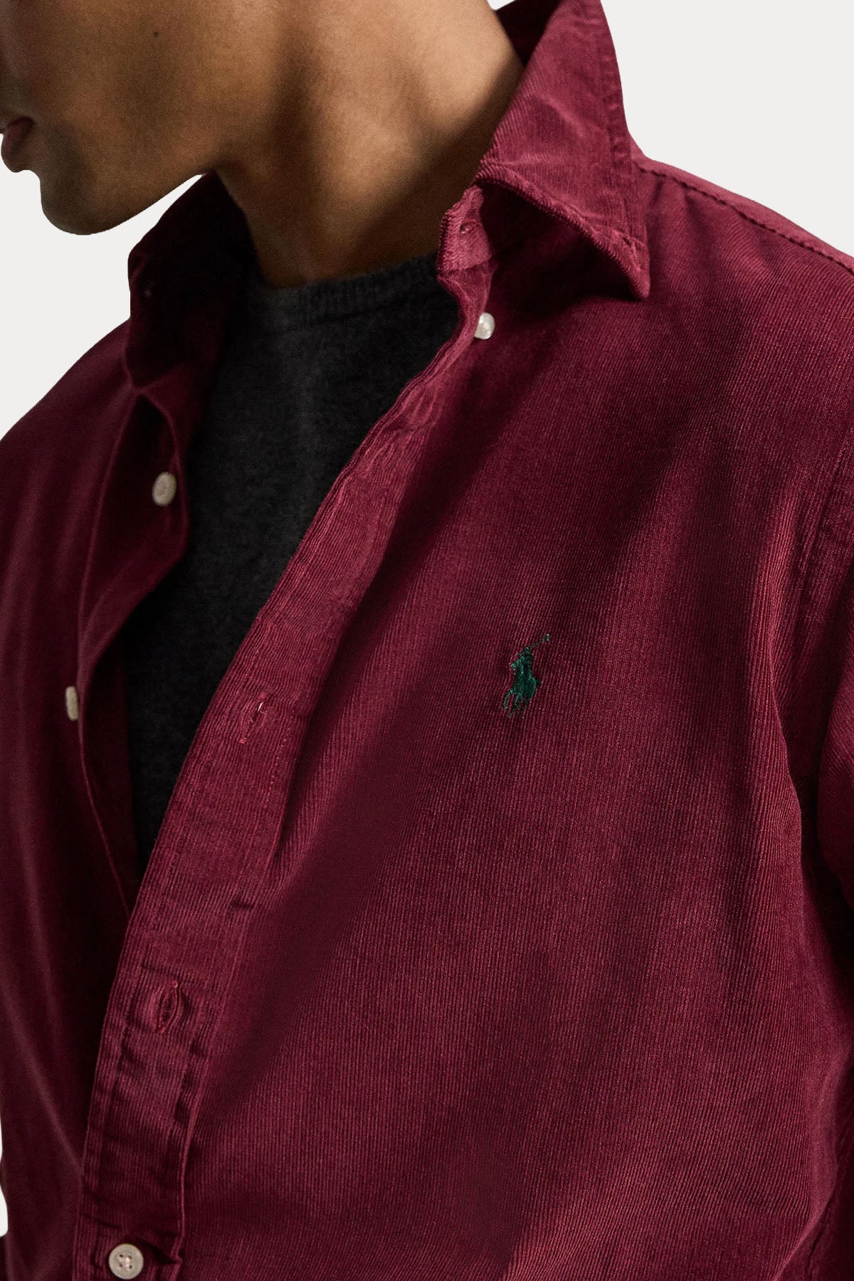 Polo Ralph Lauren Custom Fit Fitilli Kadife Gömlek