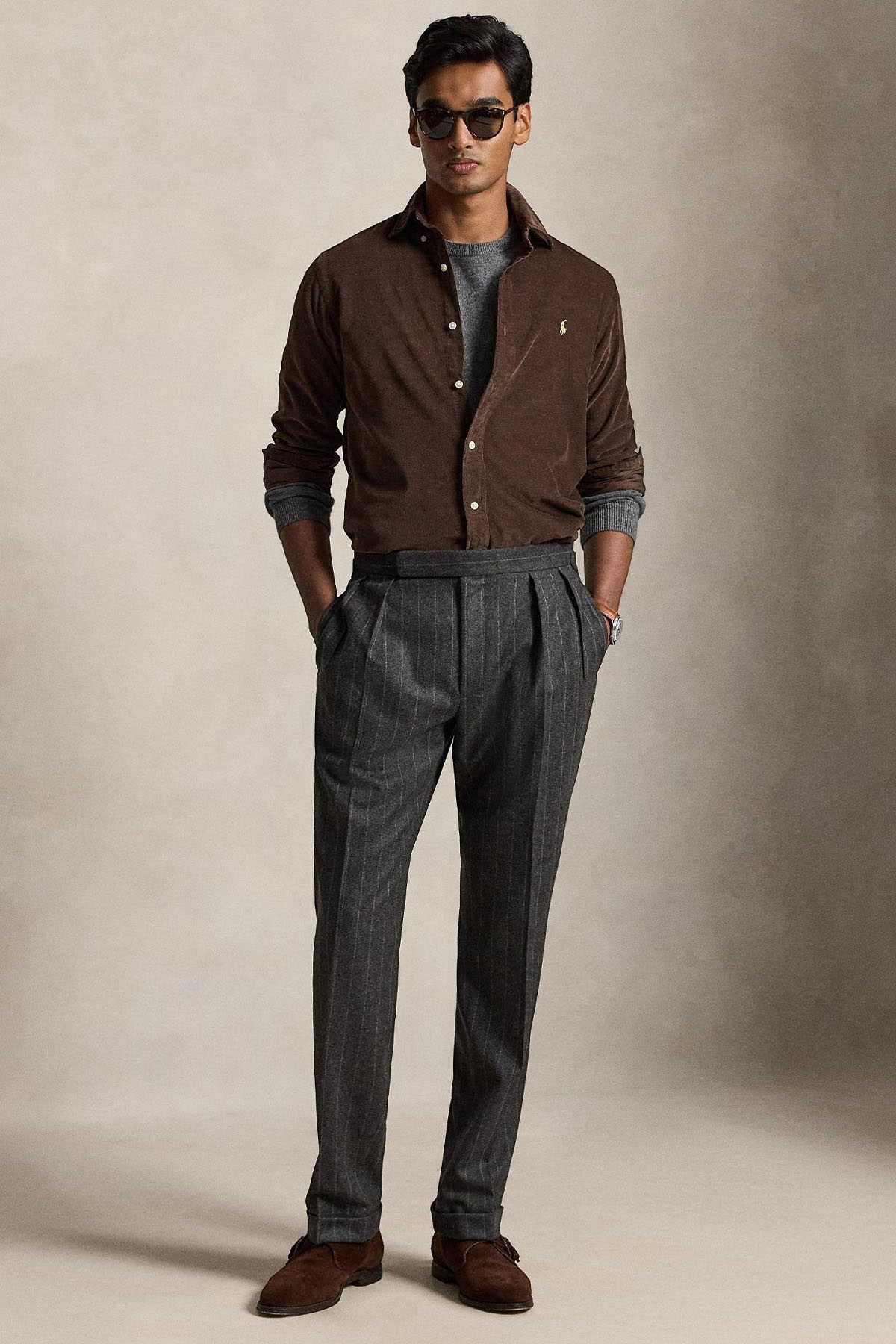 Polo Ralph Lauren Custom Fit Fitilli Kadife Gömlek