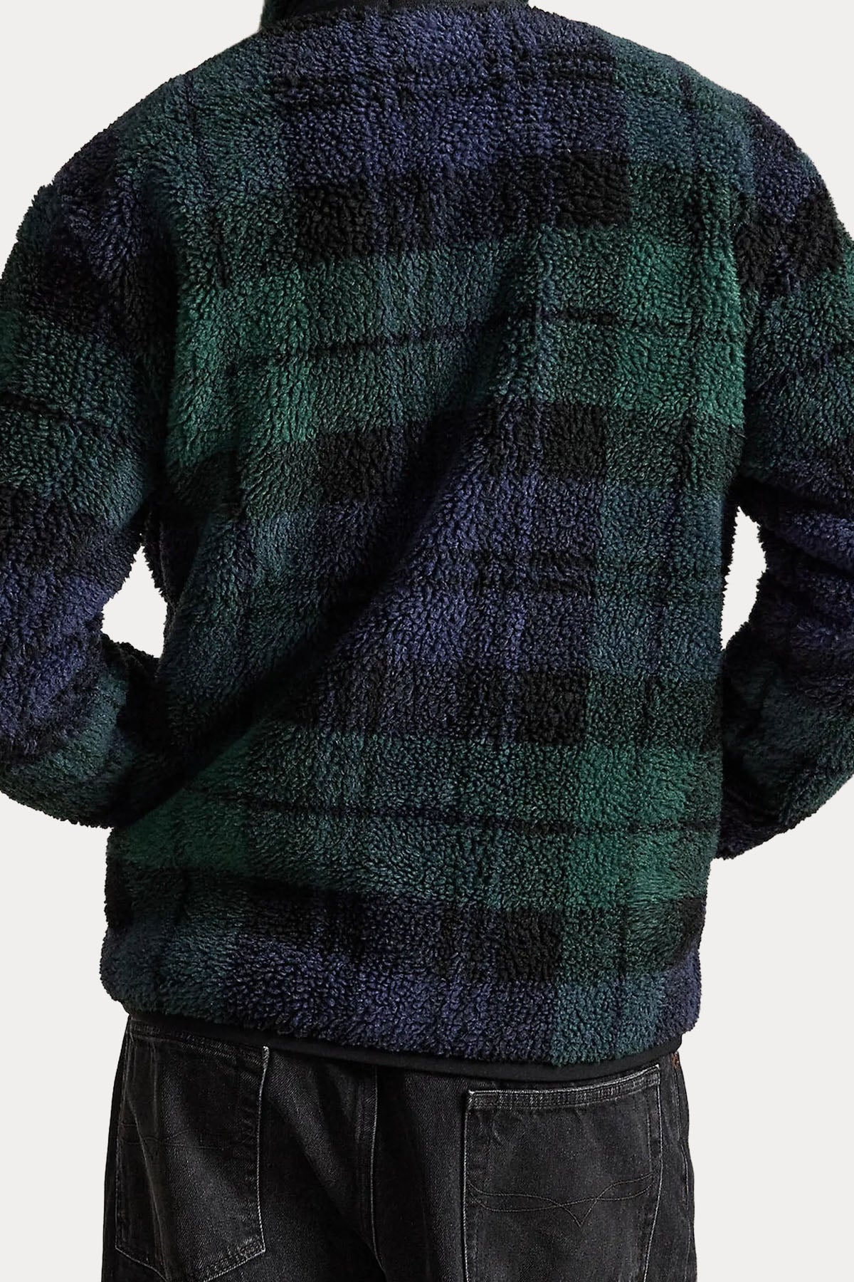 Polo Ralph Lauren Relaxed Fit Ekose Desenli Polar Ceket