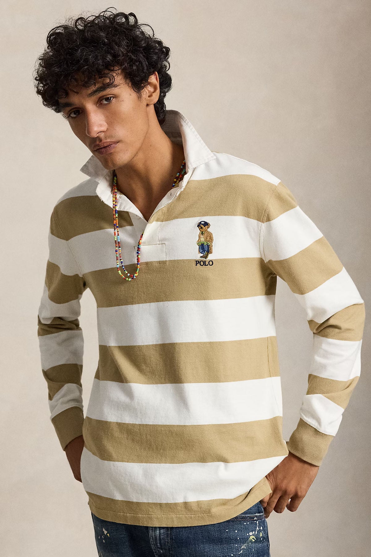Polo Ralph Lauren Relaxed Fit Polo Bear Polo Yaka Sweatshirt