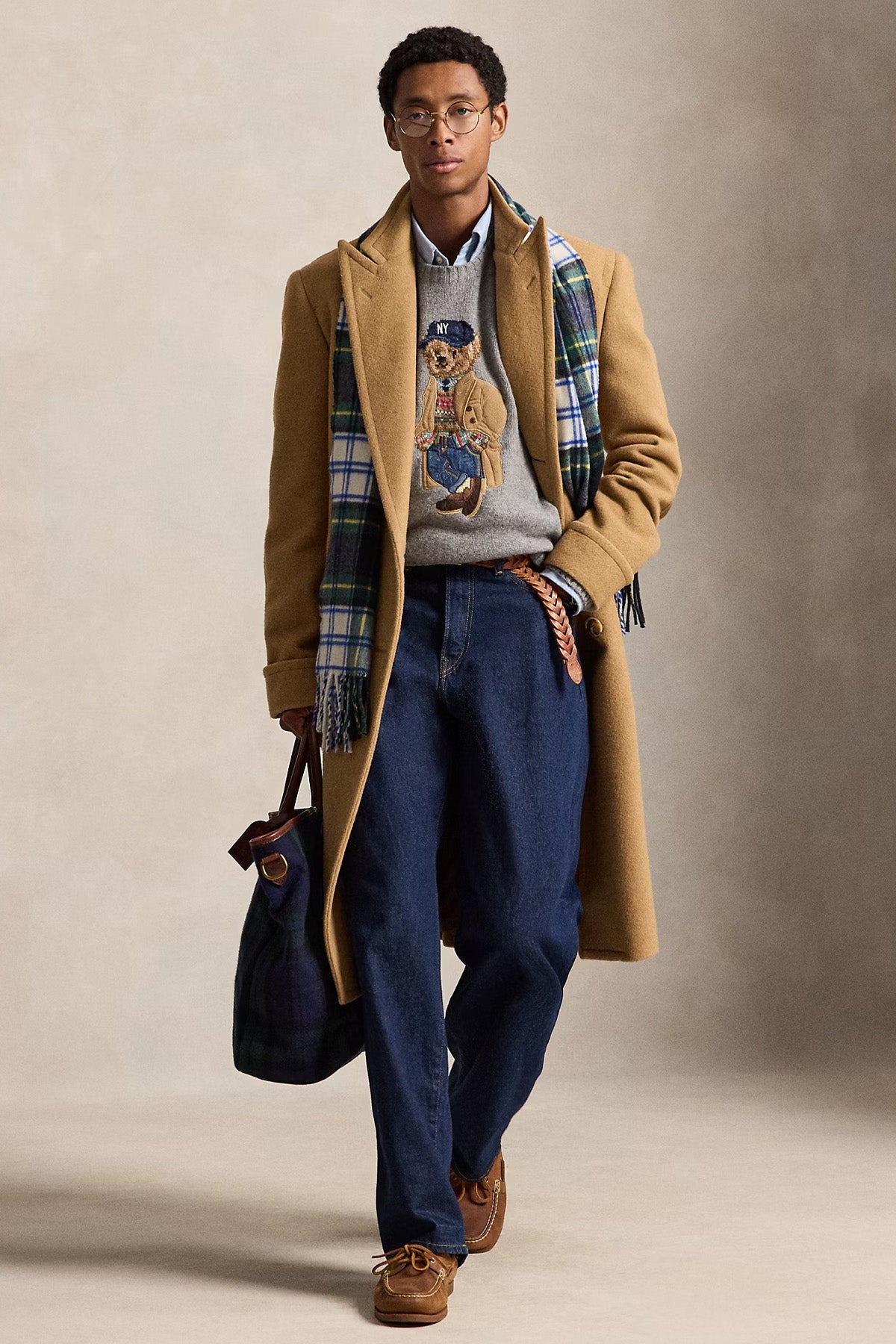 Polo Ralph Lauren Relaxed Fit Polo Bear Kaşmir Örgü Yün Triko
