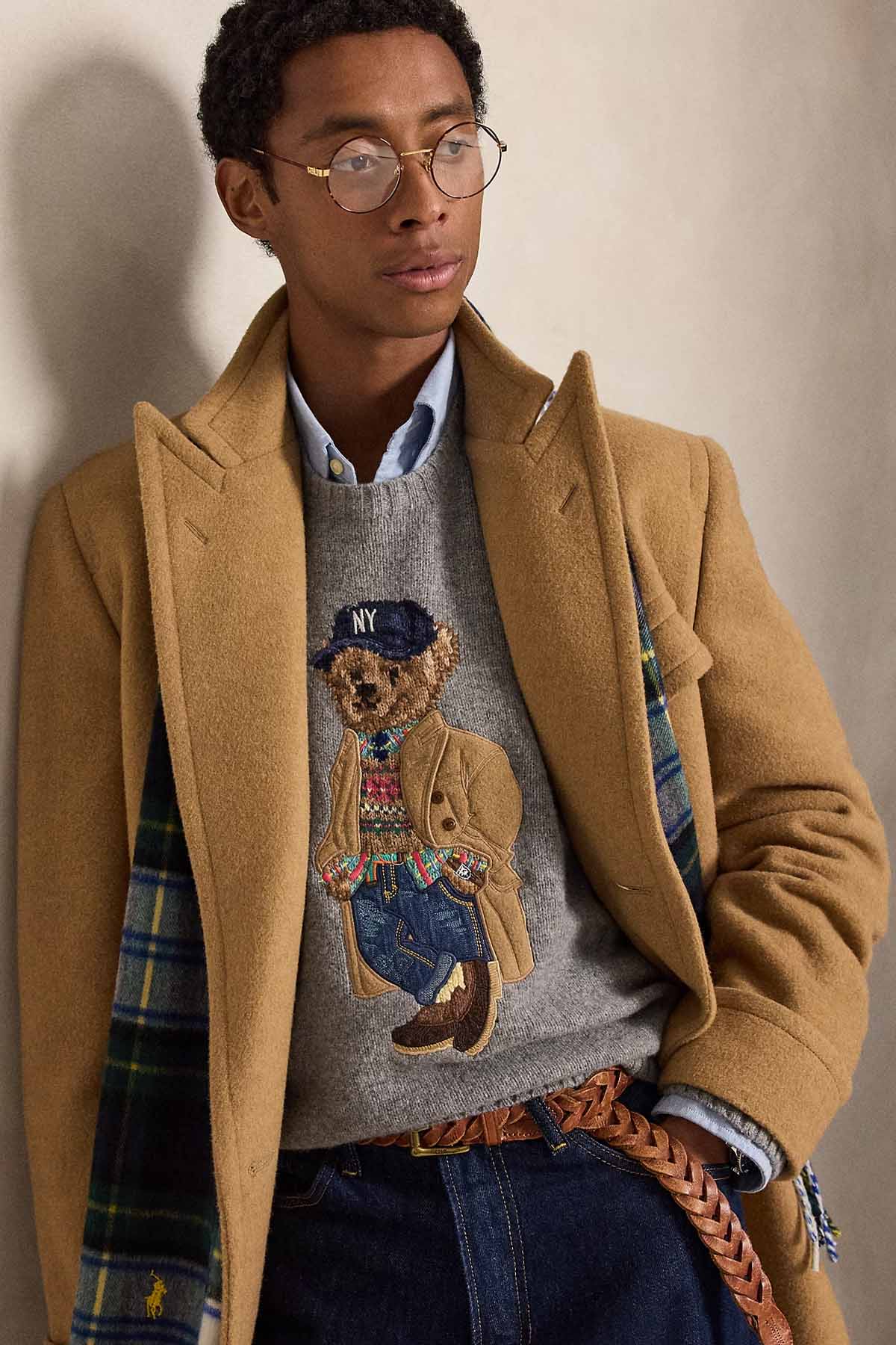 Polo Ralph Lauren Relaxed Fit Polo Bear Kaşmir Örgü Yün Triko