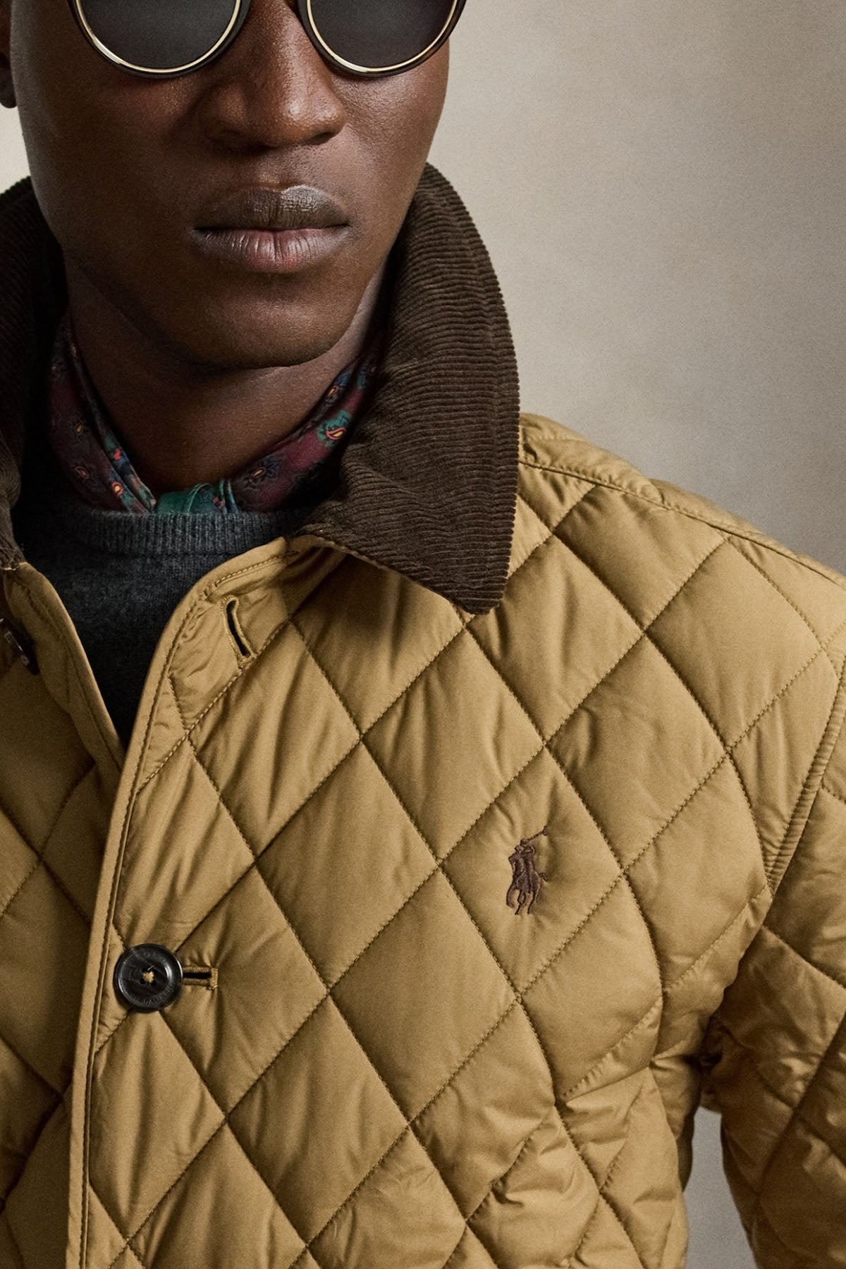 Polo Ralph Lauren Relaxed Fit Kapitone Desenli Mont Ceket